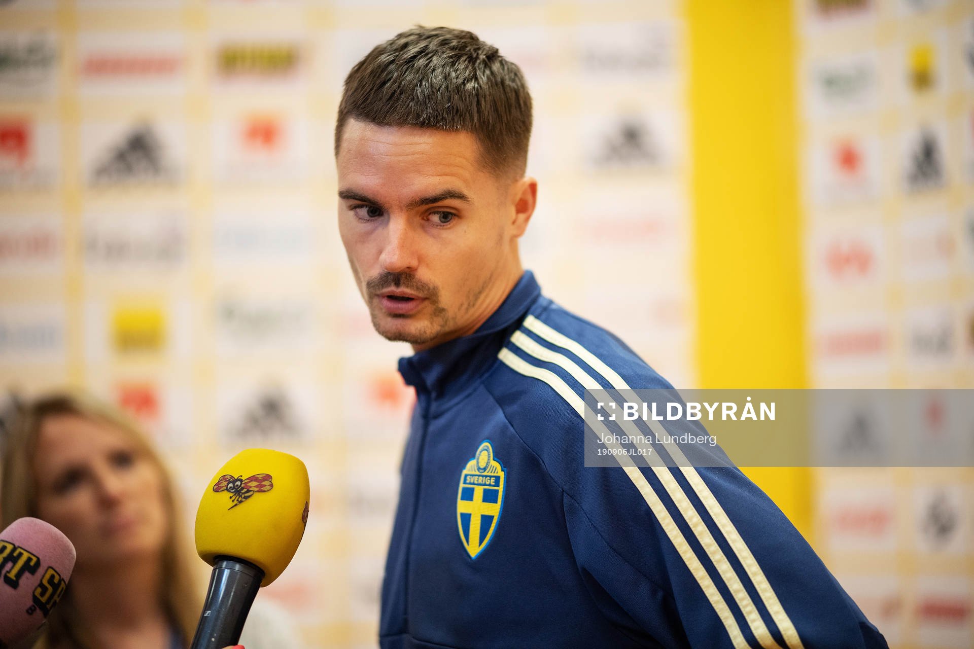 Mikael Lustig of the Swedish national football team