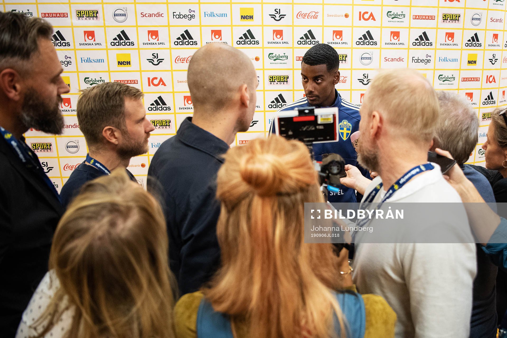 Alexander Isak of the Swedish national football team