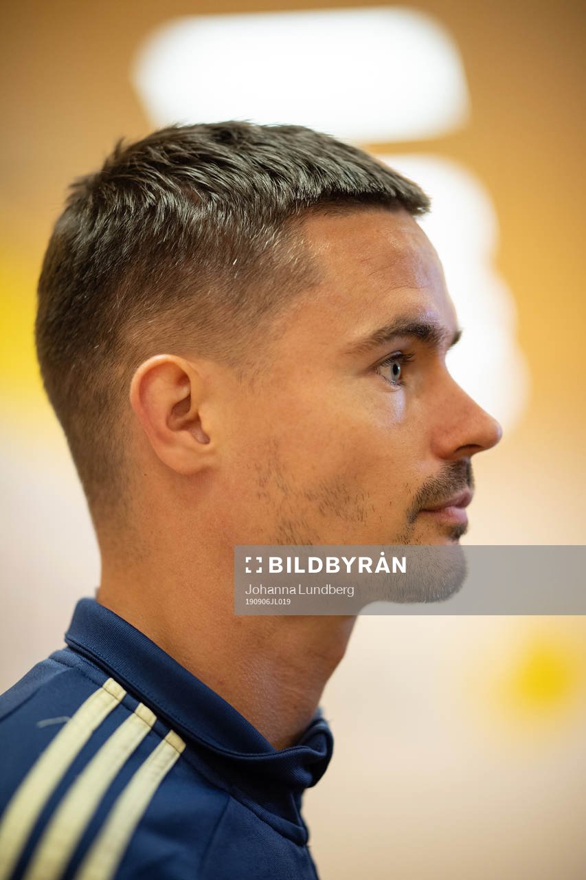 Mikael Lustig of the Swedish national football team