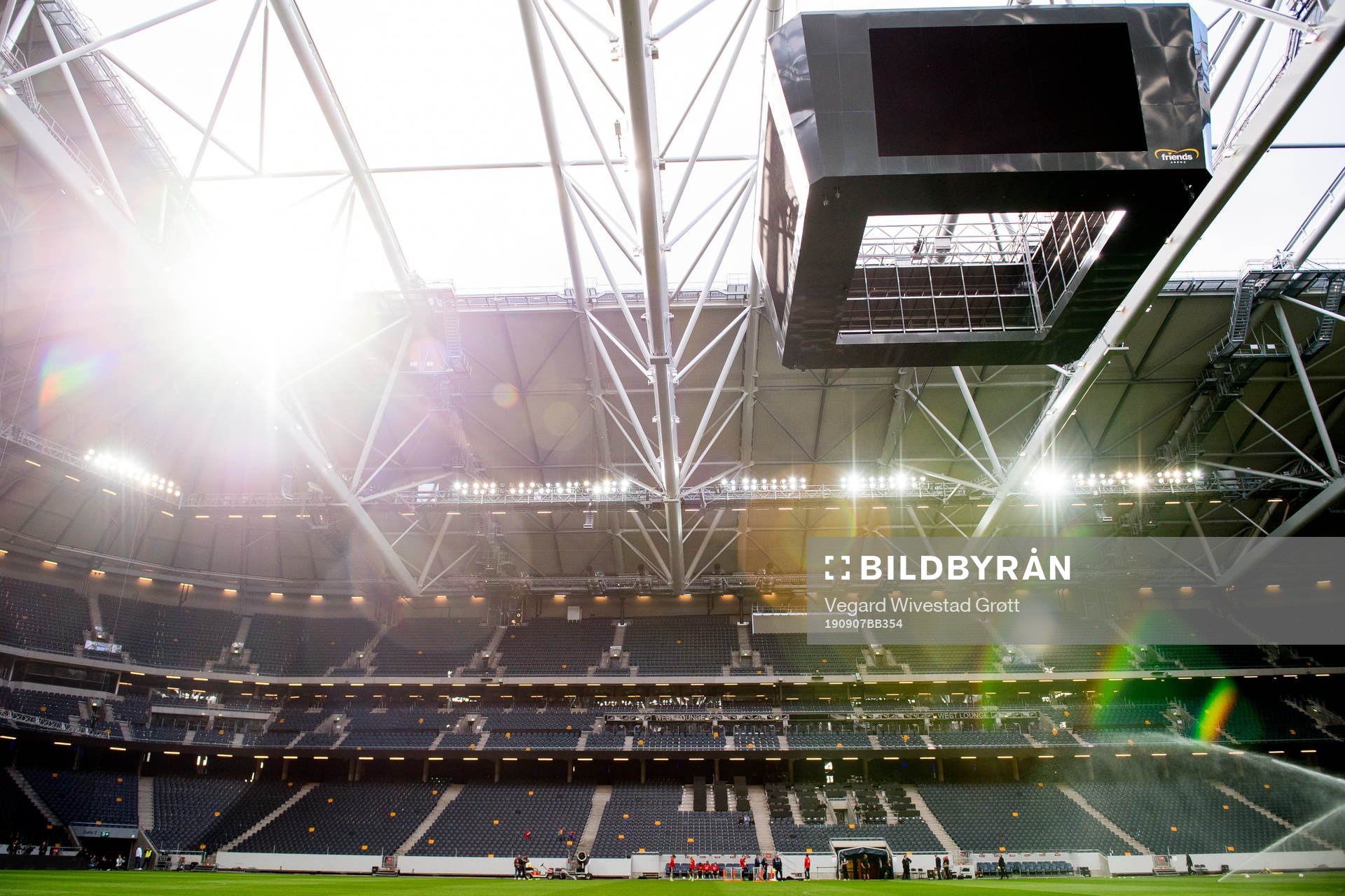 General view of Friends Arena