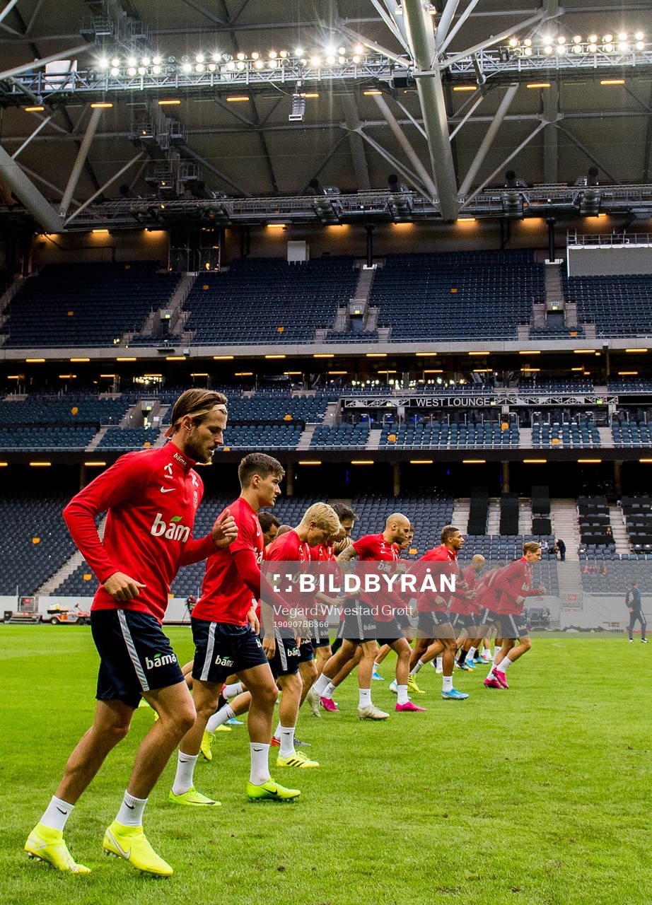 Håvard Nordtveit and the players of Norway