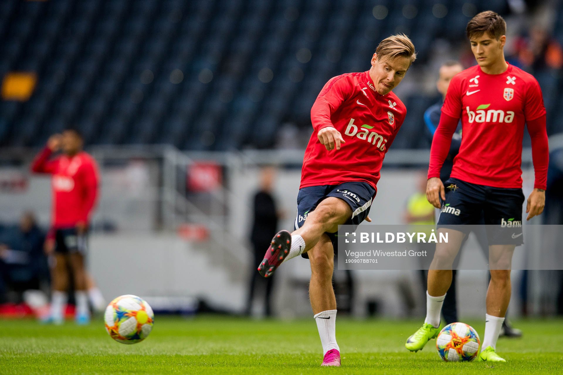Stefan Johansen and Mathias Normann of Norway