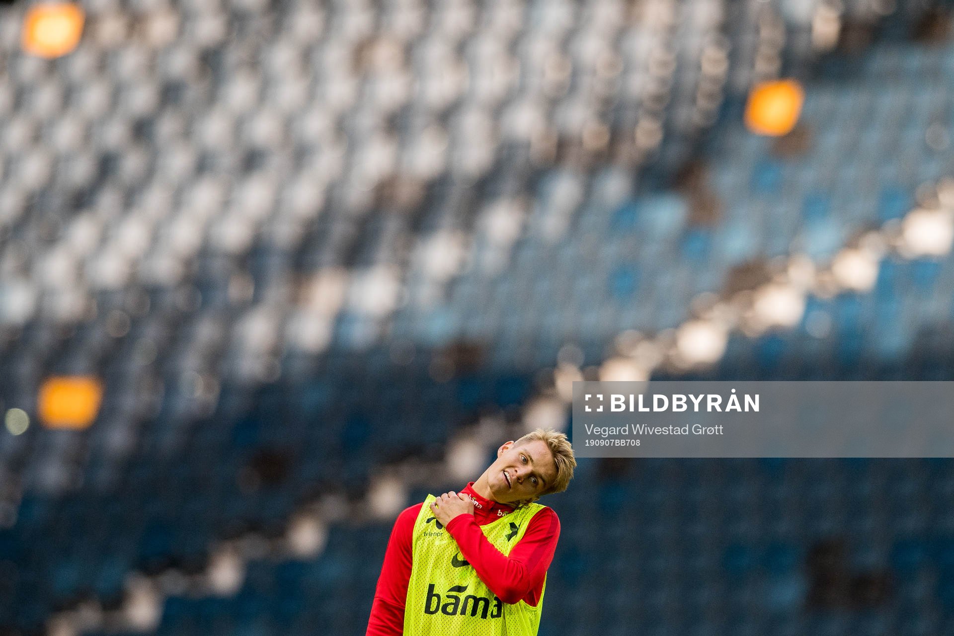 Martin Ødegaard of Norway during a training session on September 7, 2019 in Stockholm.