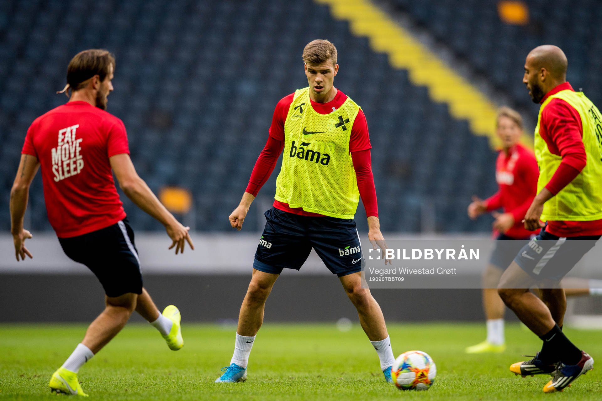 Håvard Nordtveit, Alexander Sørloth and Haitam Aleesami