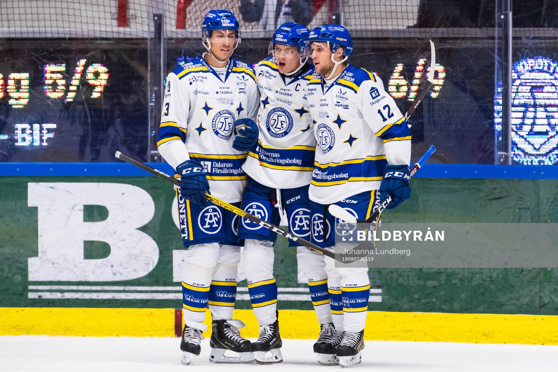 Leksands Jon Knuts, Martin Karlsson och Fredrik Forsberg