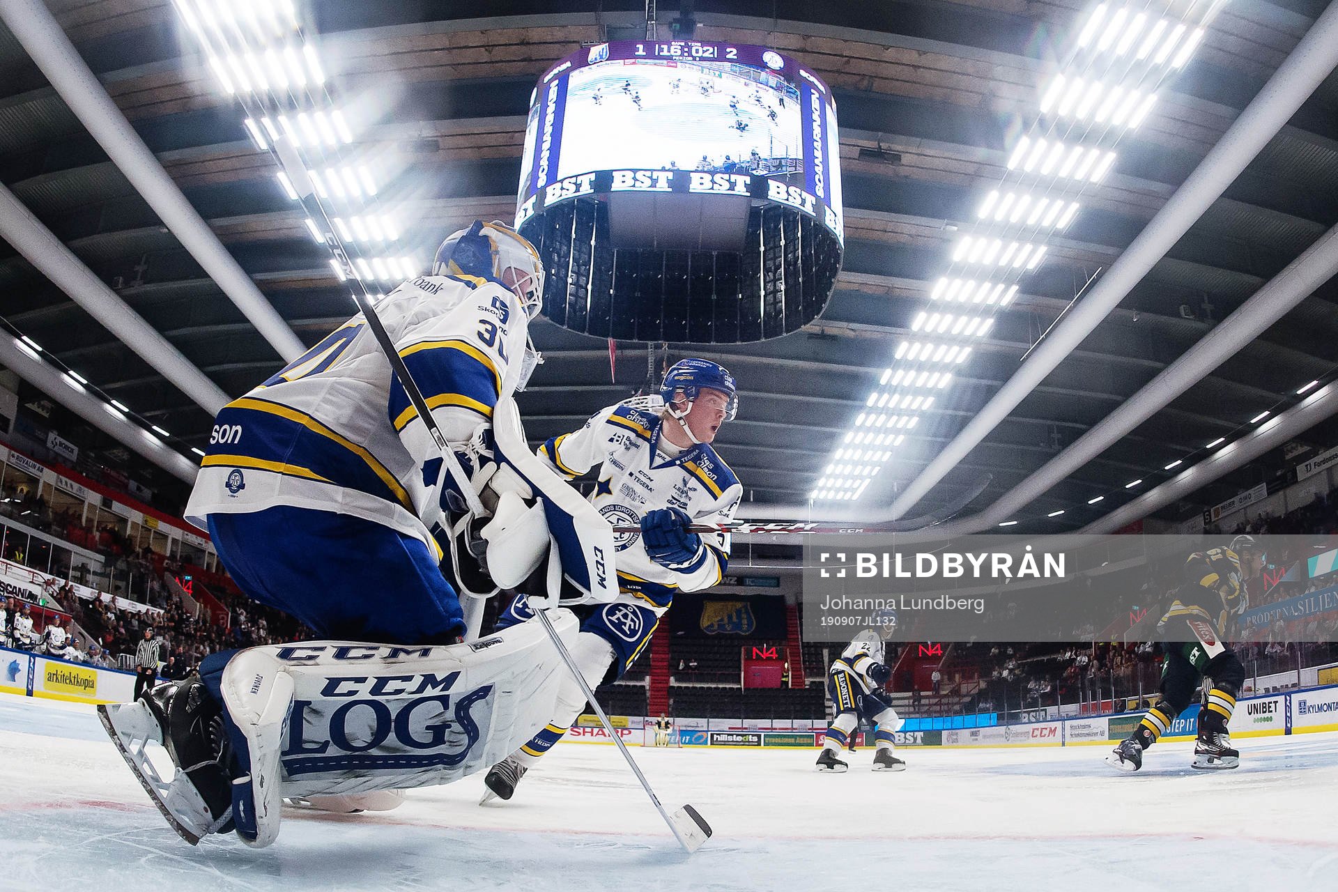 Leksands målvakt Janne Juvonen och Calle Själin