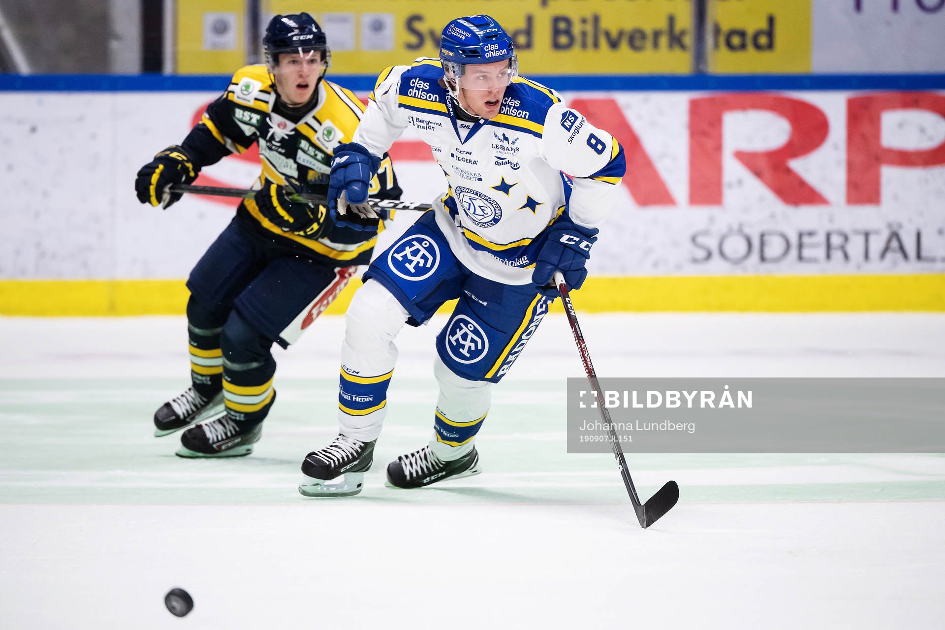 Södertäljes Hugo Gustafsson och Leksands Filip Johansson