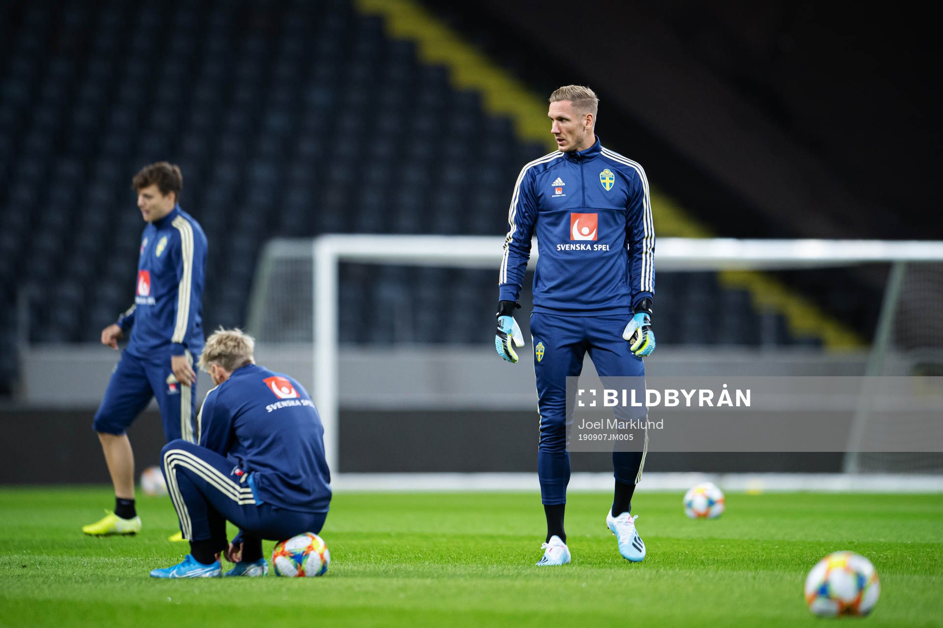 Goalkeeper Robin Olsen of the Swedish national football team