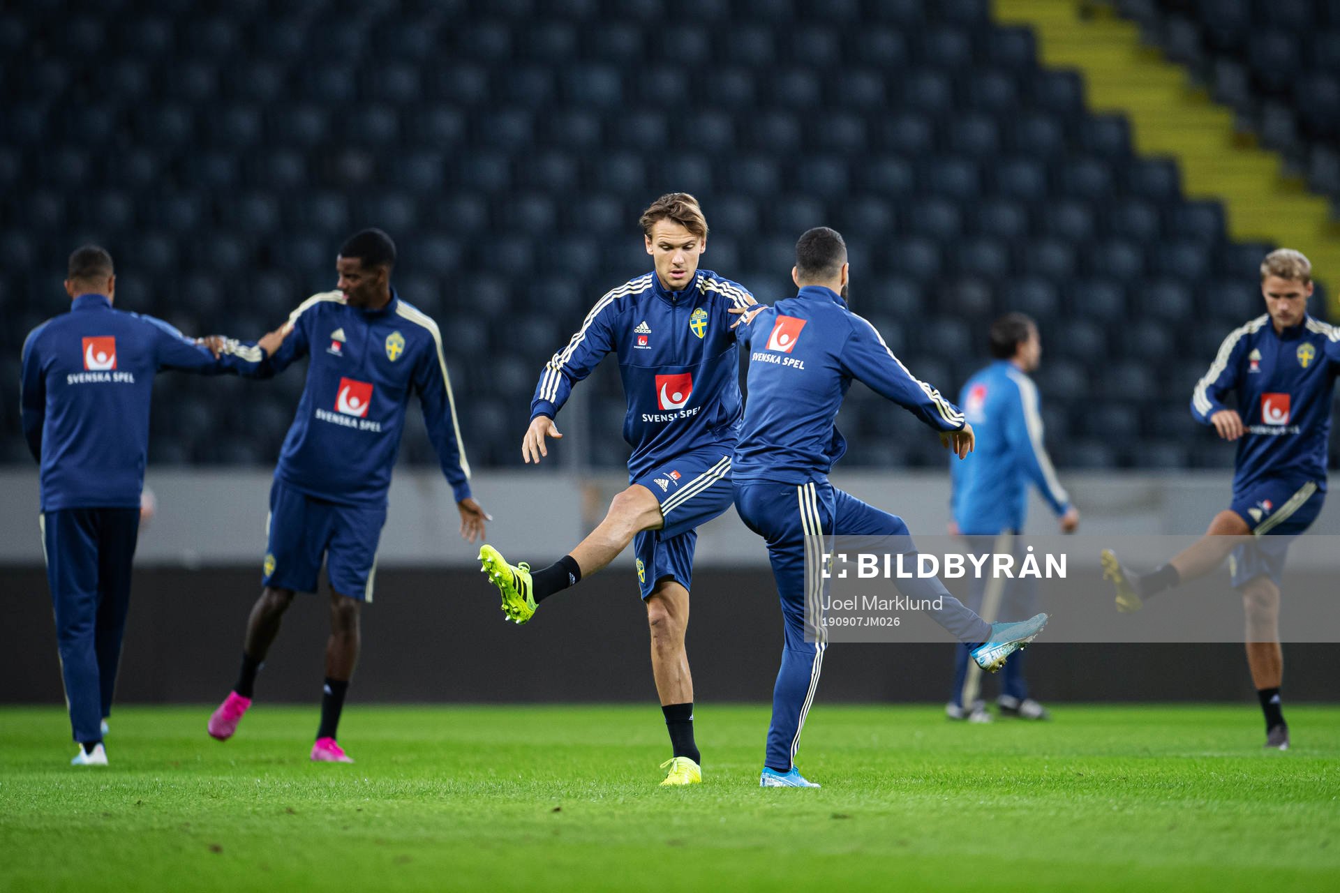 Albin Ekdal and Jimmy Durmaz of the Swedish national