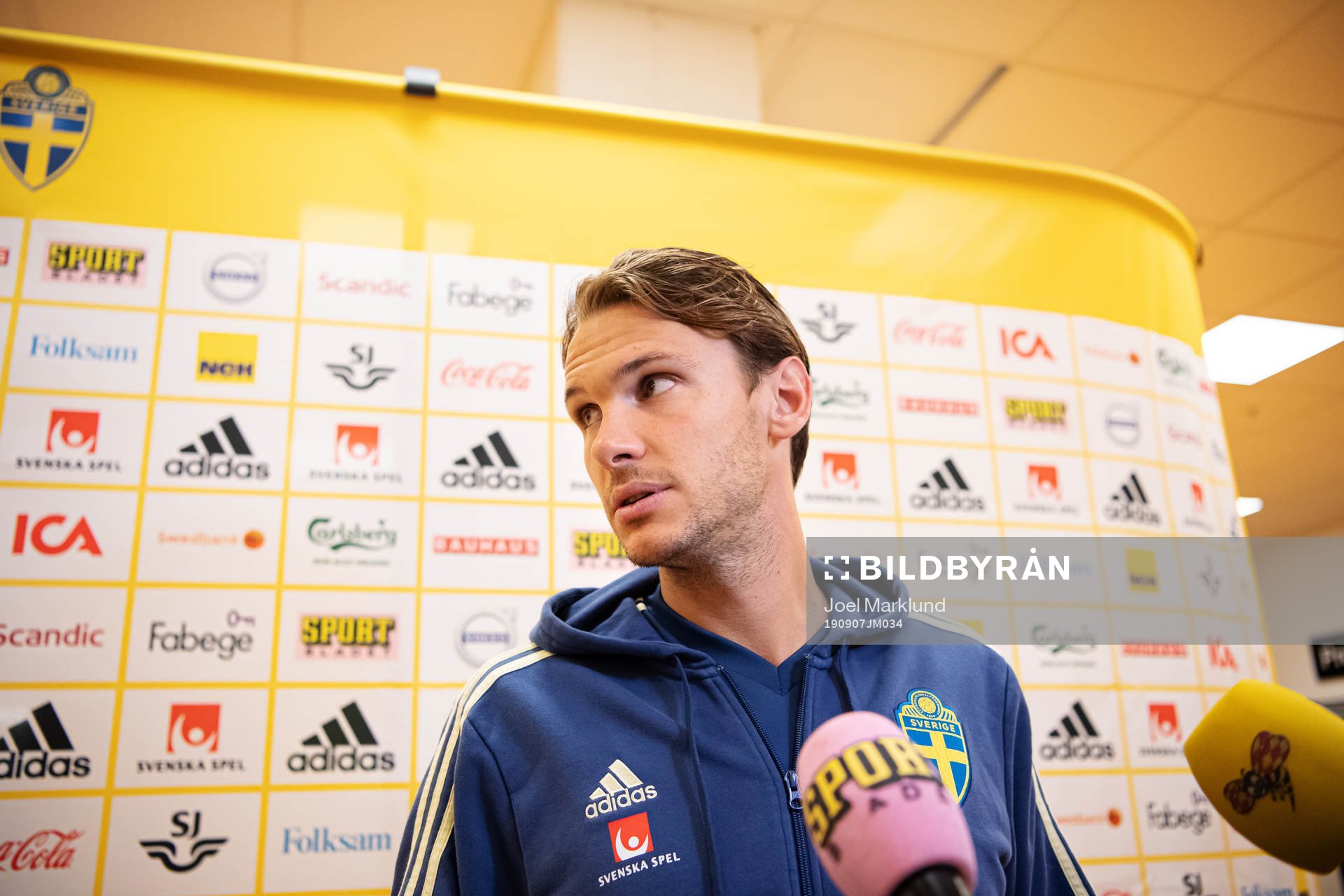 Albin Ekdal of the Swedish national football team