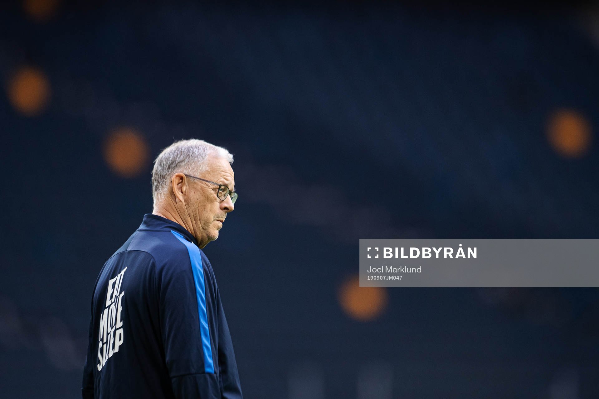 Lars Lagerbäck, head coach of the Norwegian national
