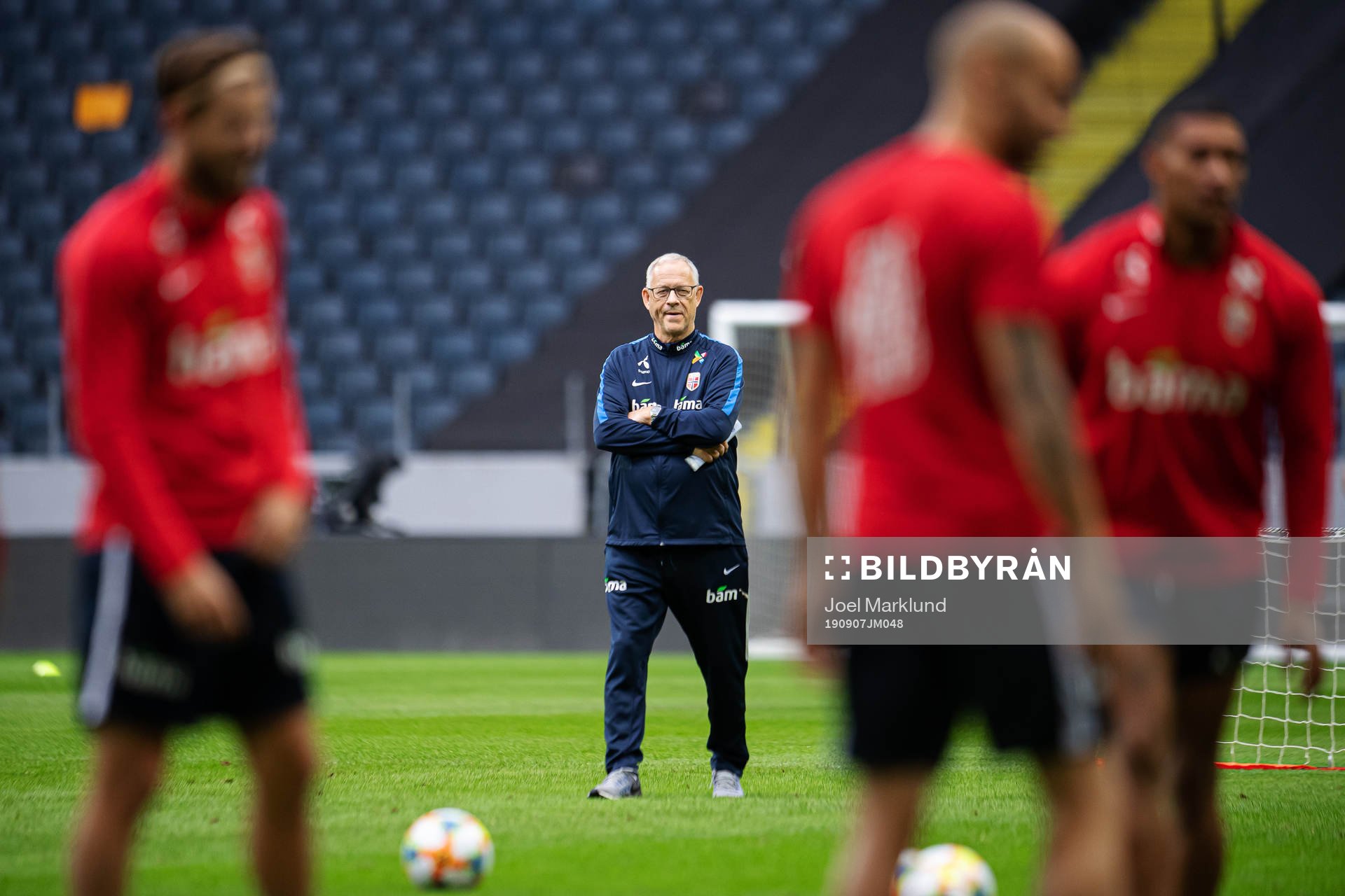 Lars Lagerbäck, head coach of the Norwegian national