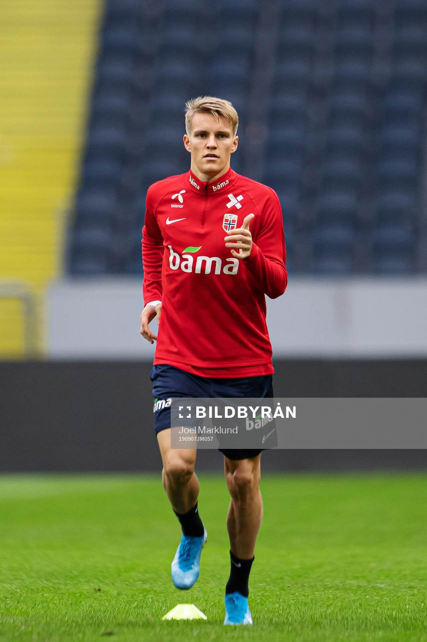 Martin Ødegaard of the Norwegian national football team