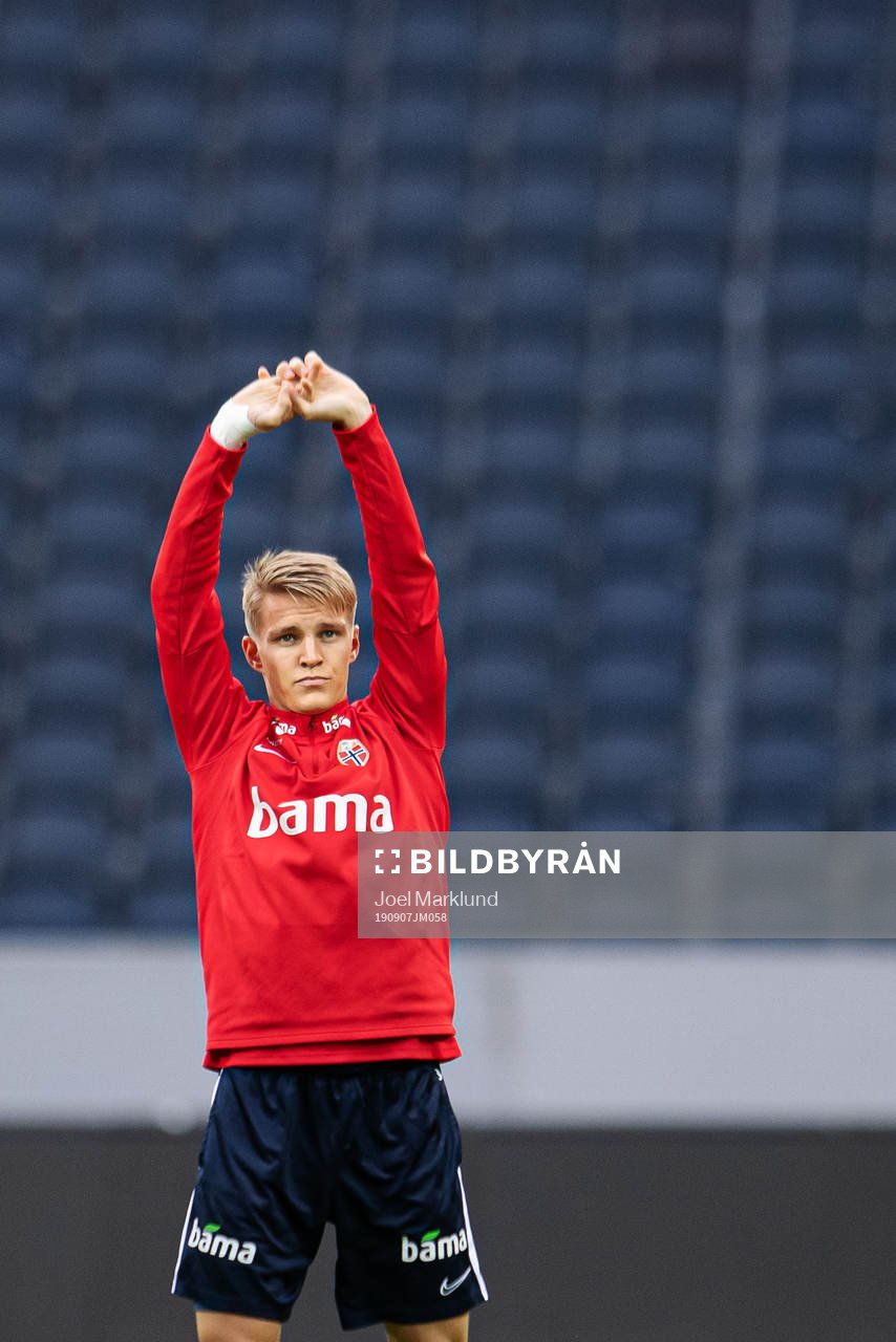 Martin Ødegaard of the Norwegian national football team