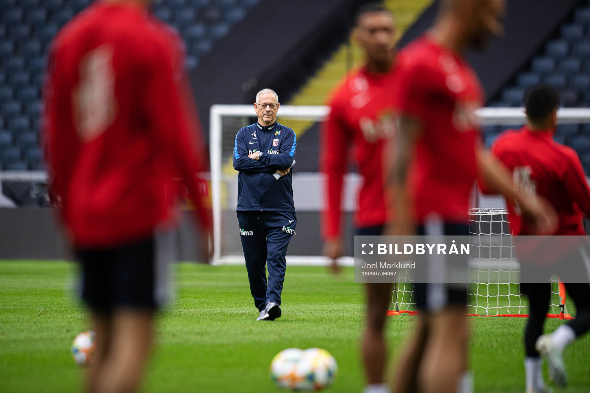 Lars Lagerbäck, head coach of the Norwegian national