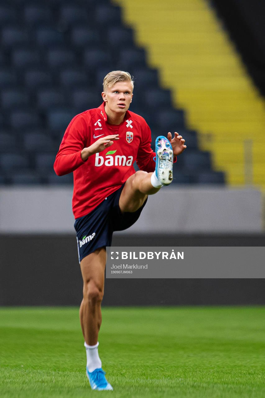 Erling Braut Haaland of the Norwegian national football team
