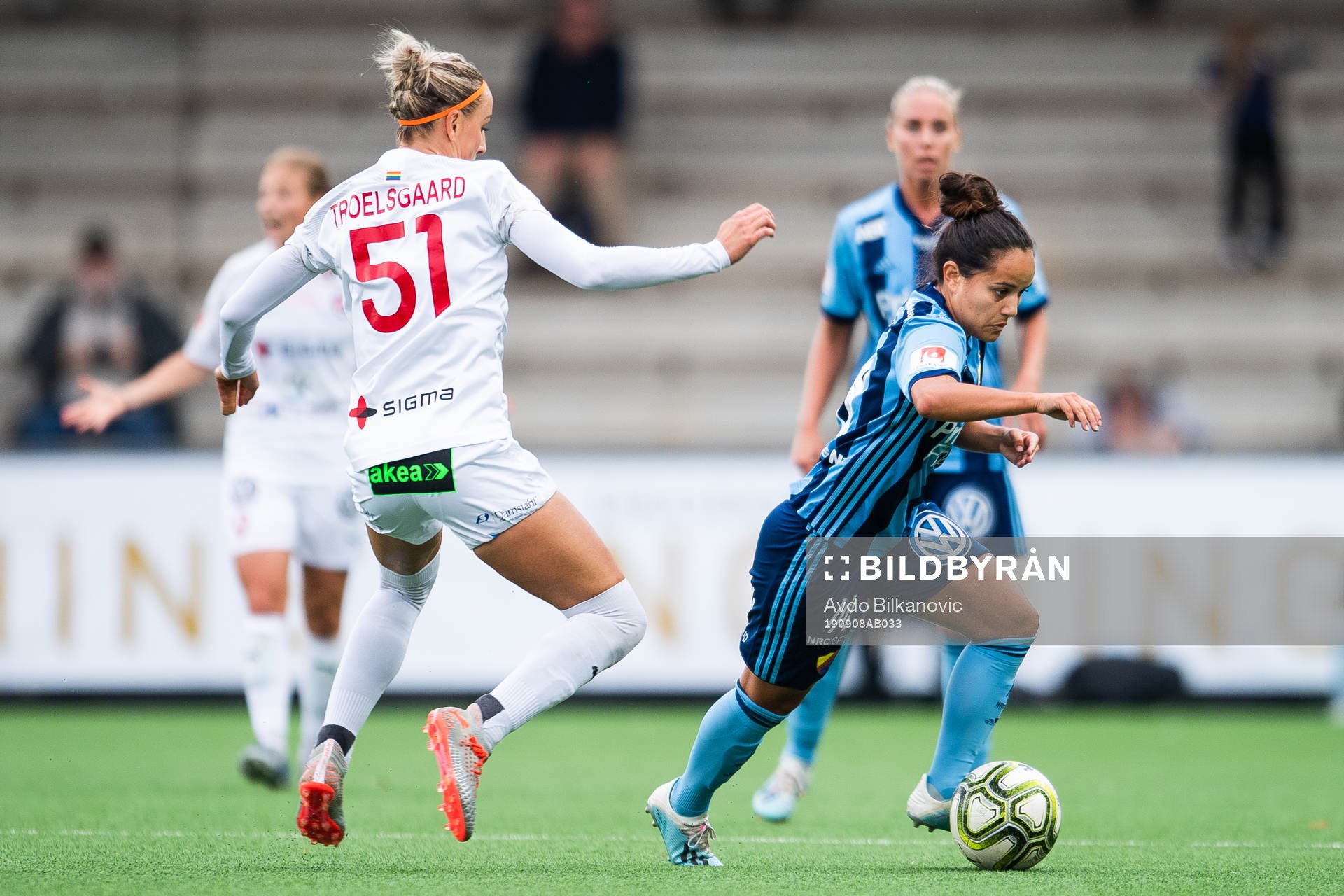 Rosengårds Sanne Troelsgaard och Djurgårdens Tilde