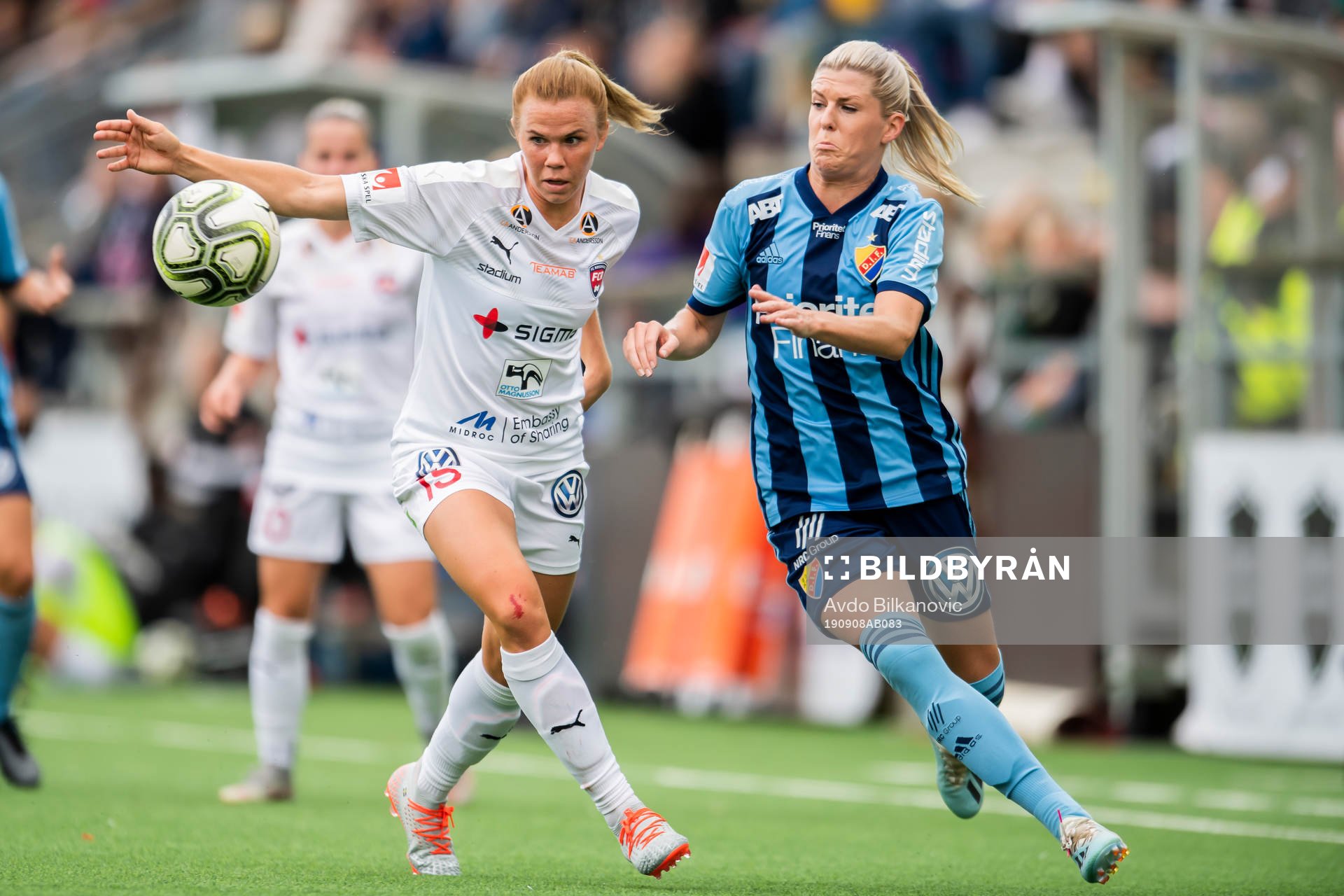 Rosengårds Jessica Samuelsson och Djurgårdens Olivia