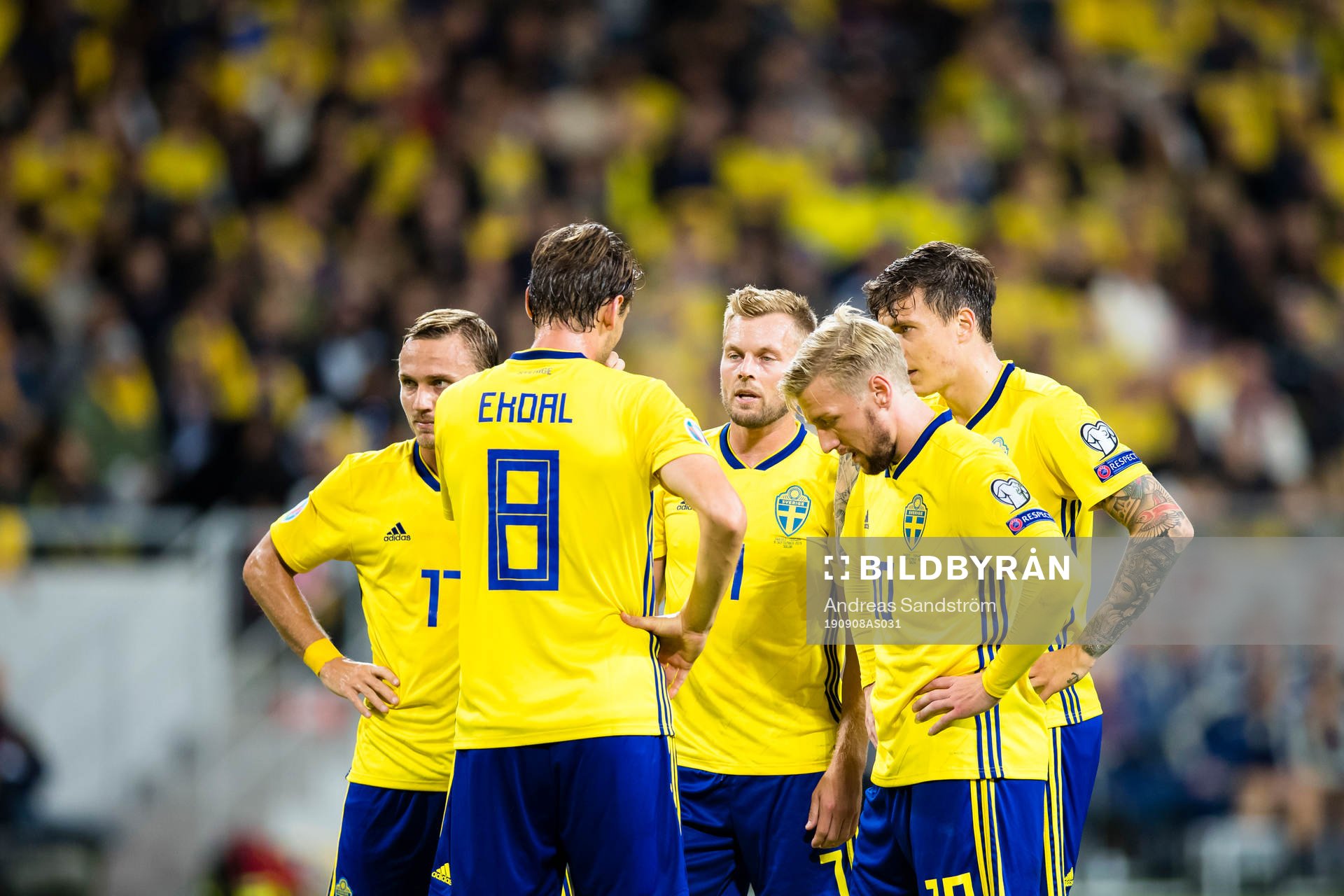Pierre Bengtsson, Albin Ekdal, Sebastian Larsson, Emil