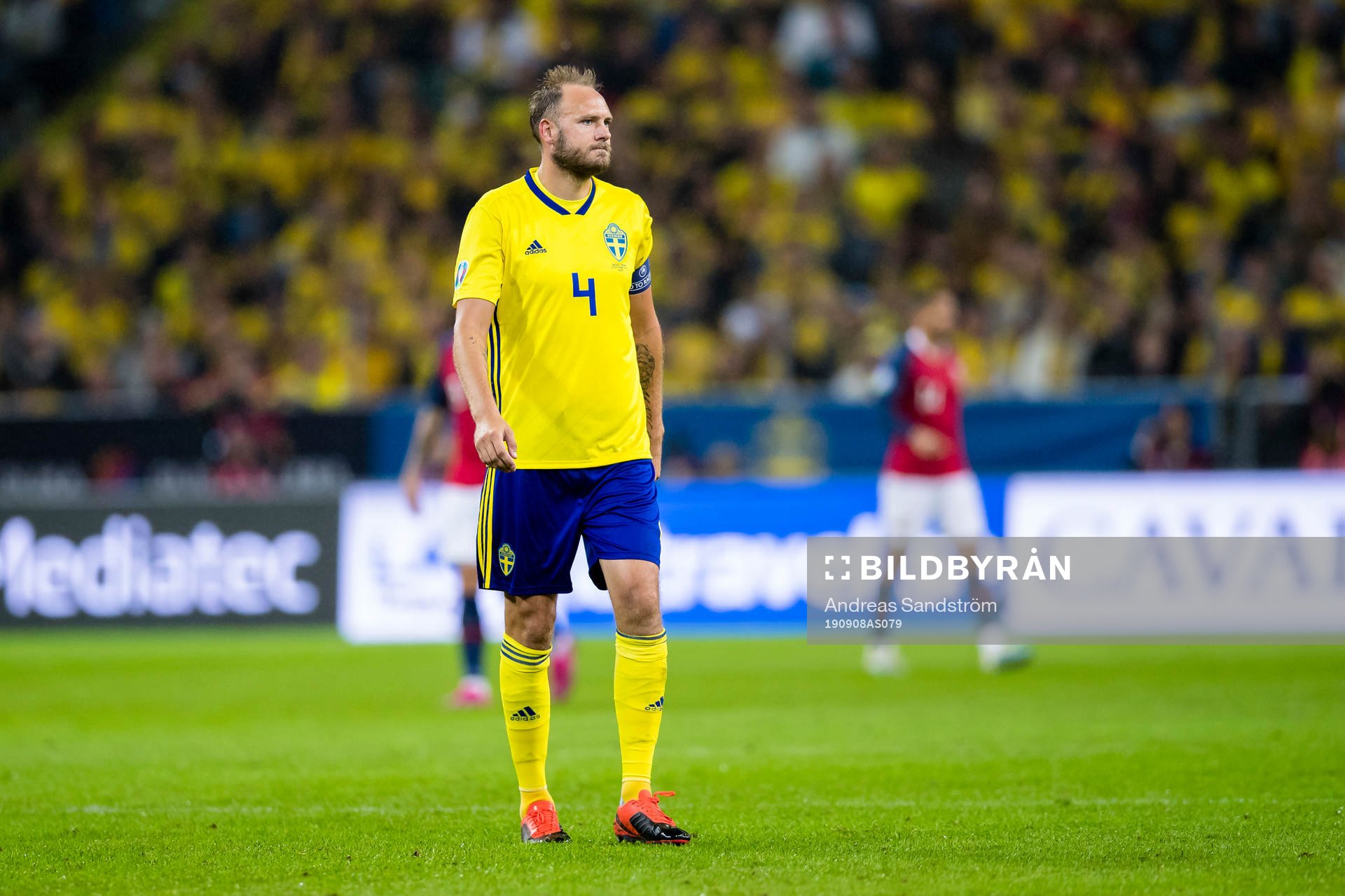 Andreas Granqvist of Sweden looks dejected