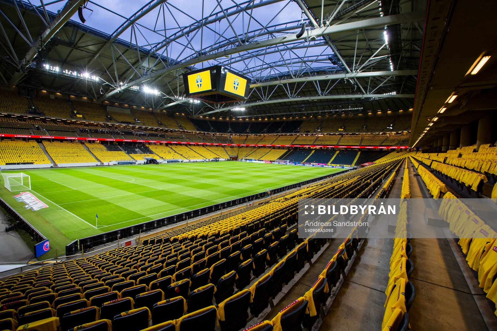 General view of Friends Arena