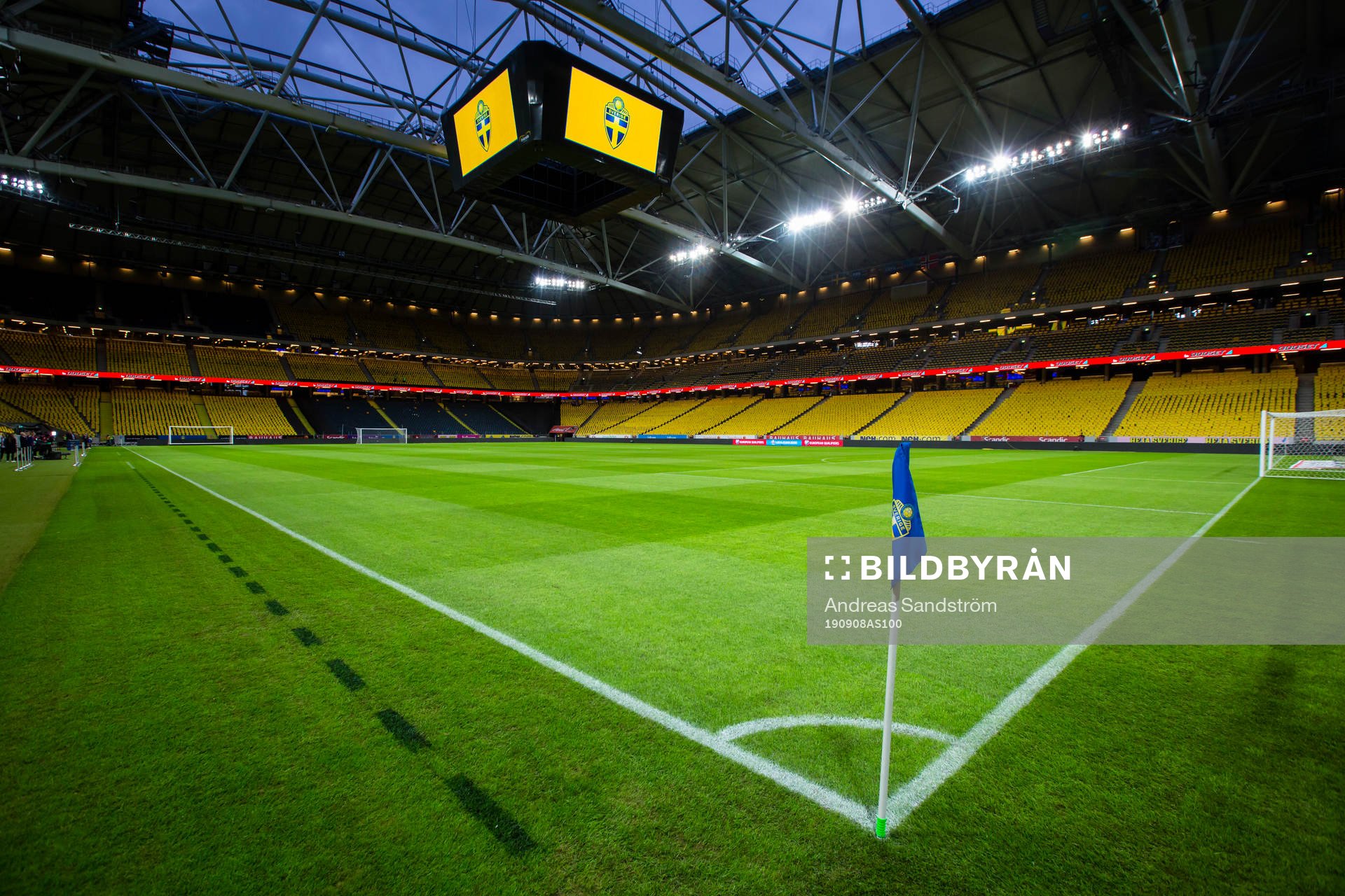 General view of Friends Arena