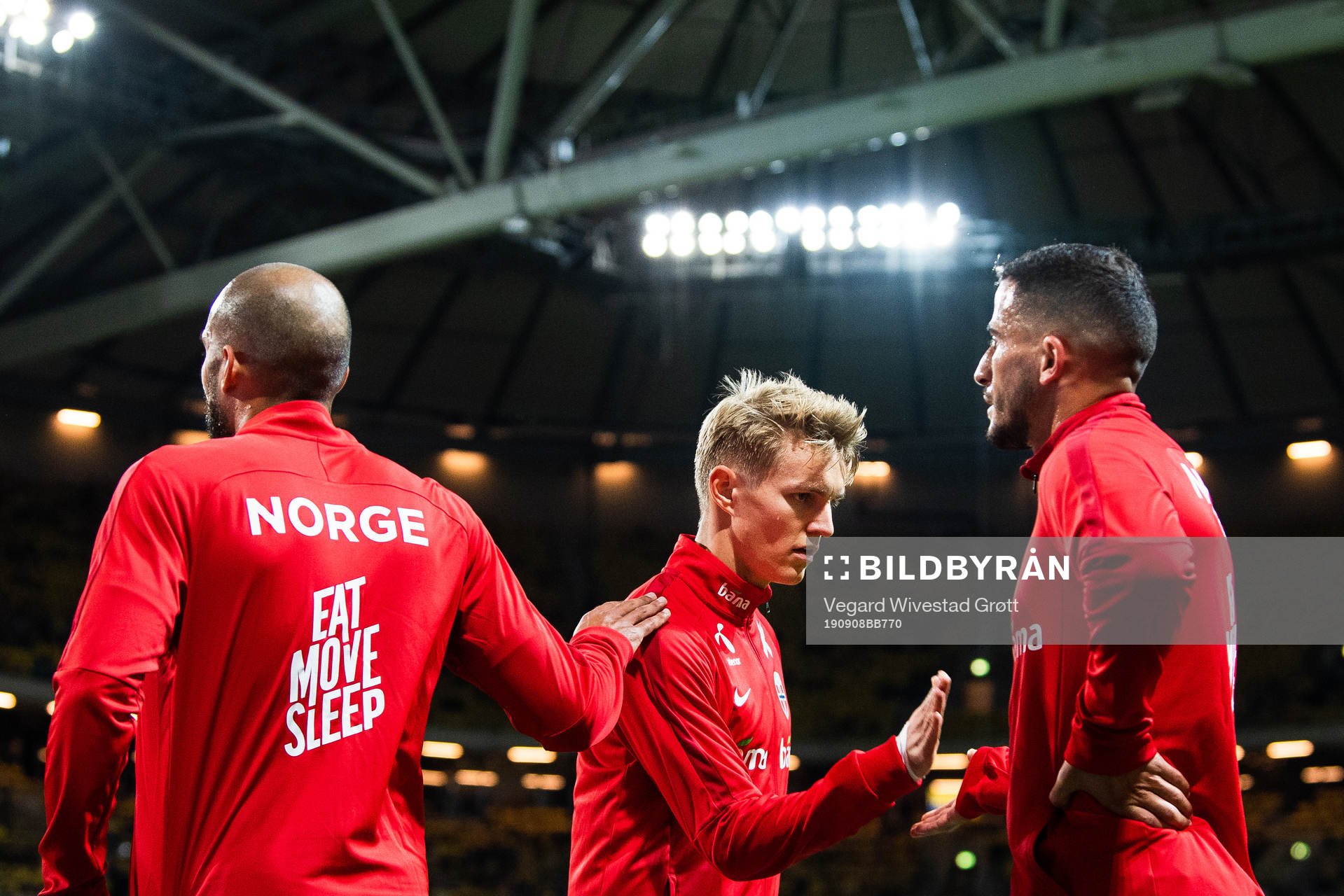 Haitam Aleesami, Martin Ødegaard and Omar Elabdellaoui of