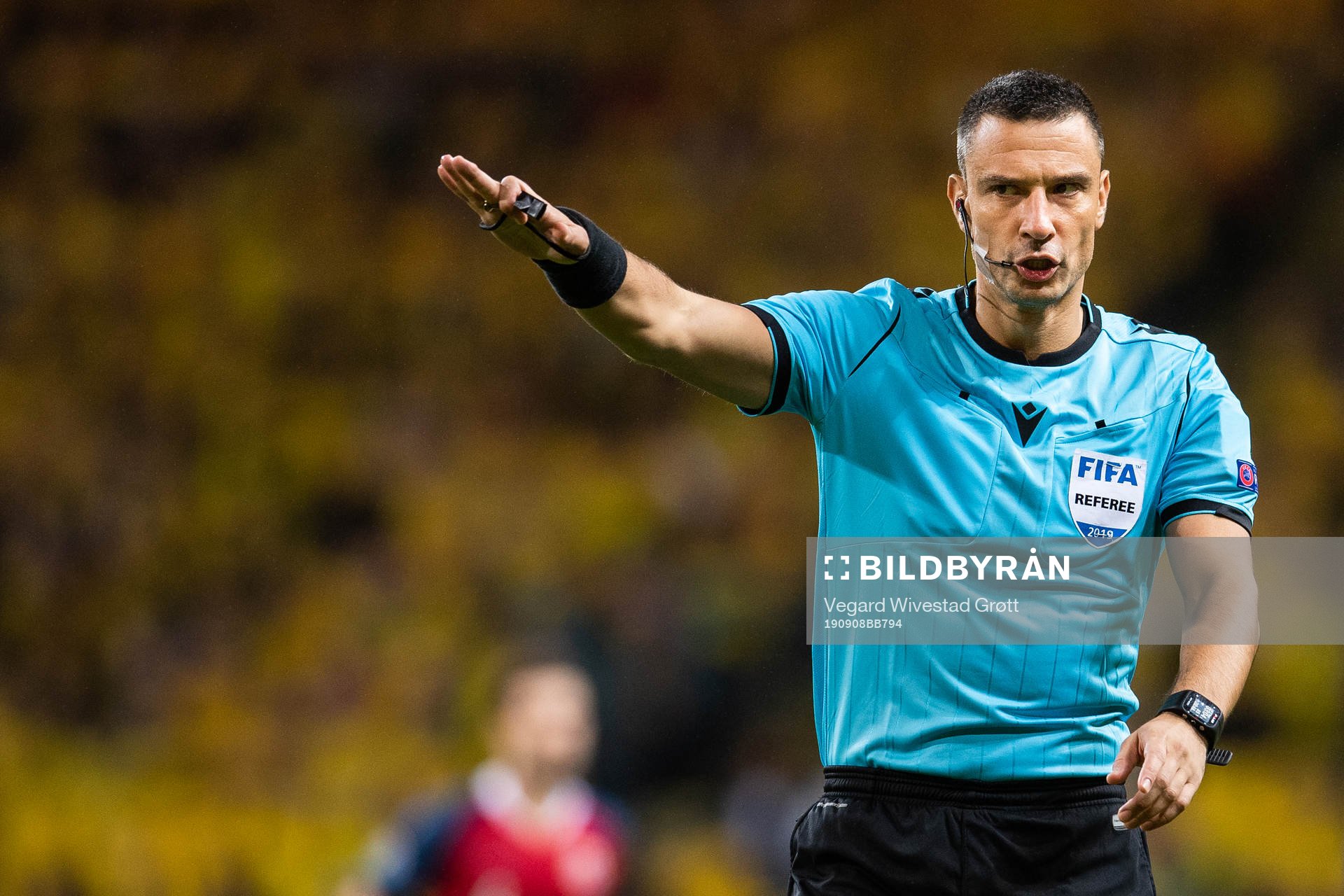 Referee Slavko Vincic