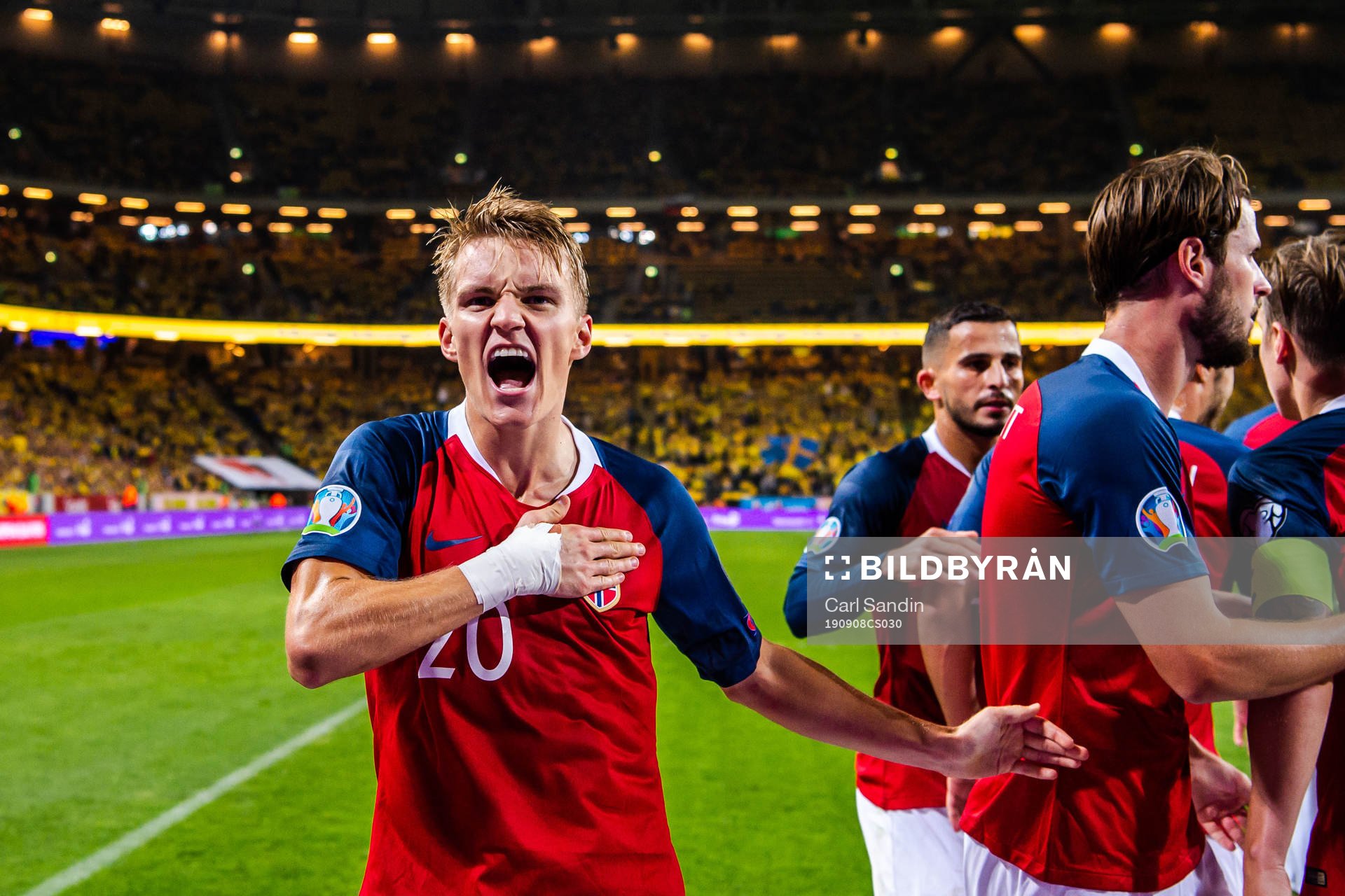 Martin Ødegaard celebrates