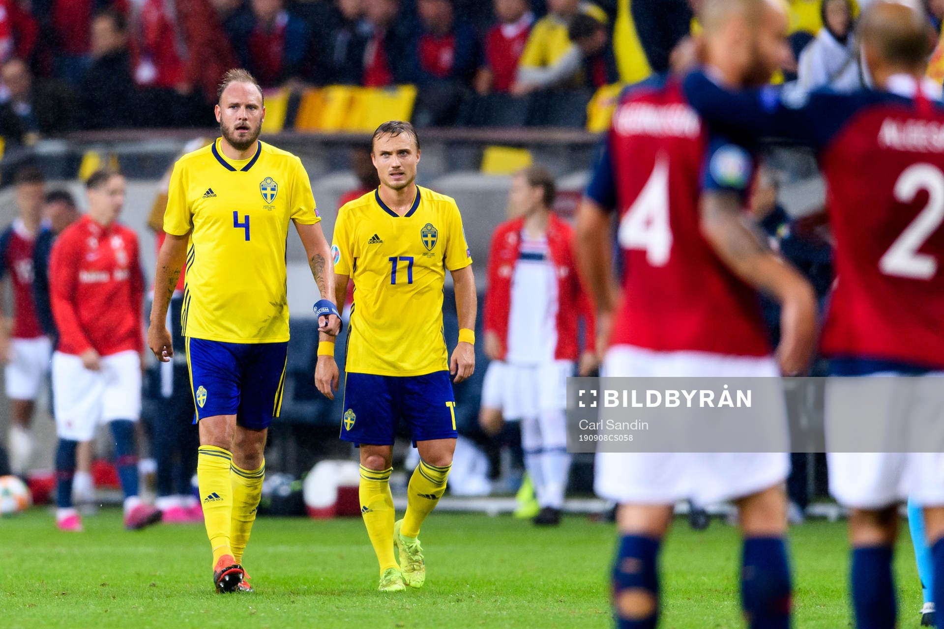 Andreas Granqvist and Pierre Bengtsson of Sweden