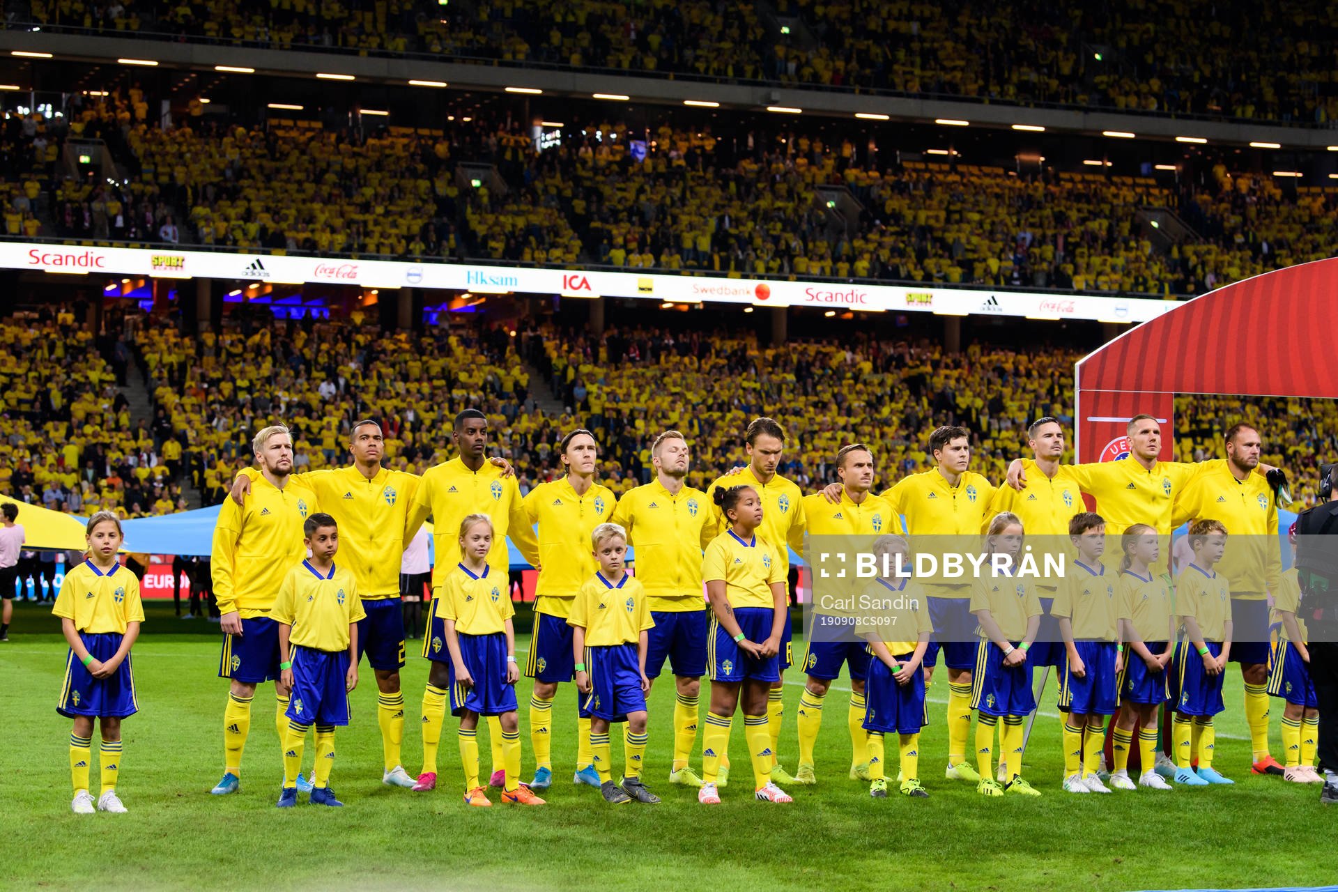 Emil Forsberg, Robin Quaison, Alexander Isak, Kristoffer