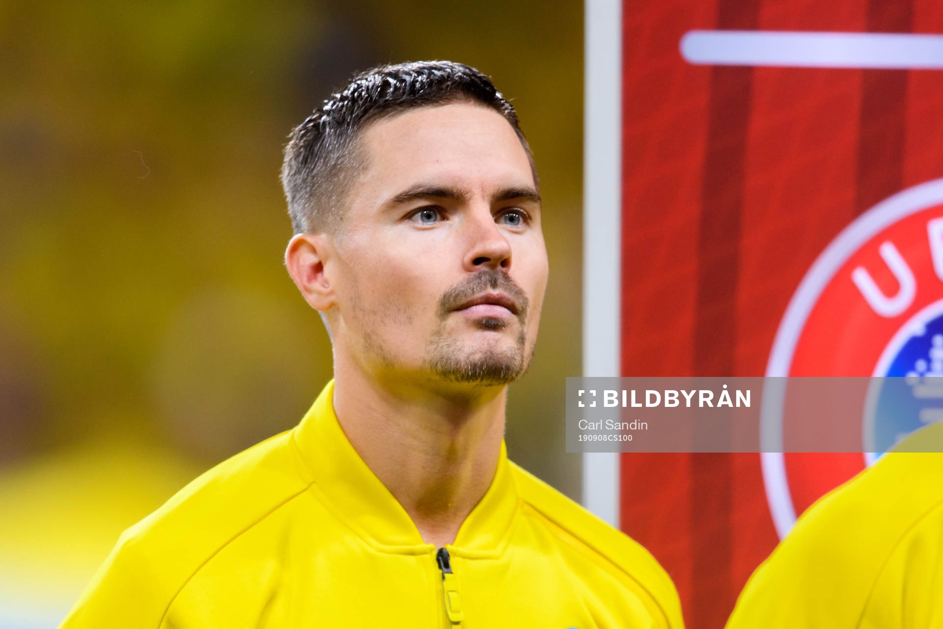 Mikael Lustig of Sweden at lineup