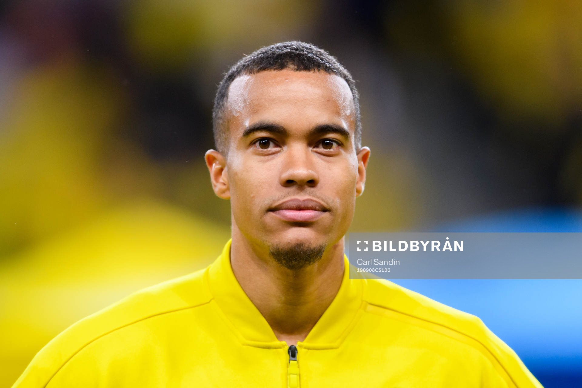 Robin Quaison of Sweden at lineup
