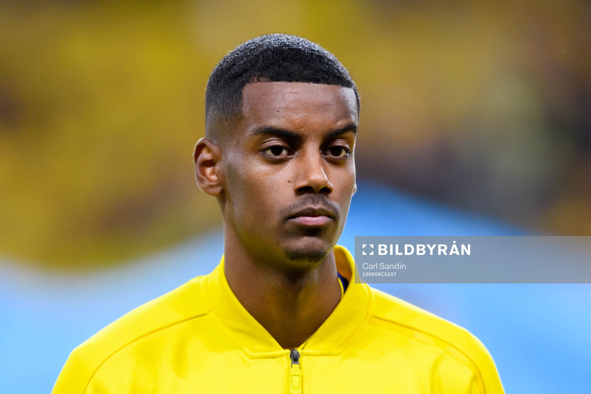 Alexander Isak of Sweden at lineup