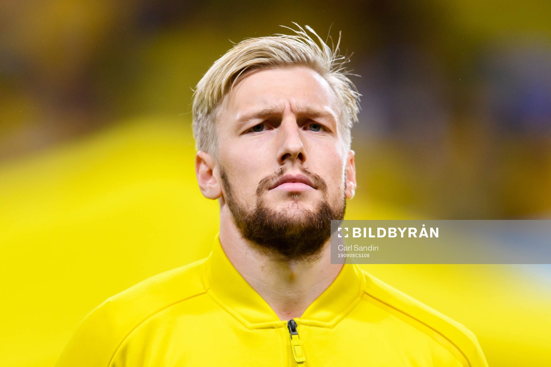 Emil Forsberg of Sweden at lineup