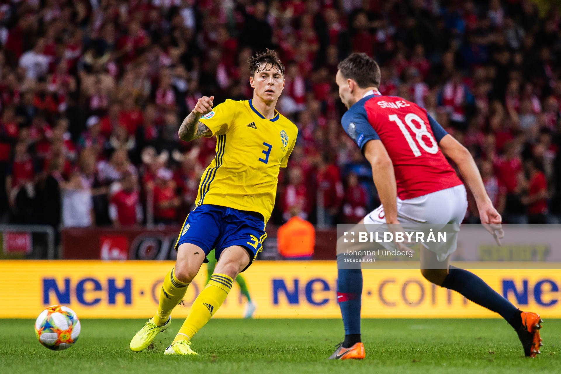 Victor Nilsson Lindelöf of Sweden and Ole Kristian Selnæs