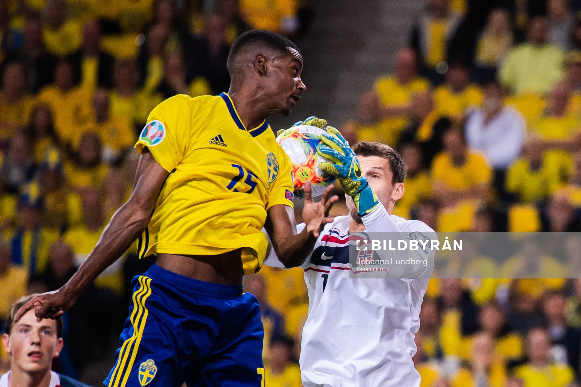 Goalkeeper Rune Almenning Jarstein of Norway and Alexander