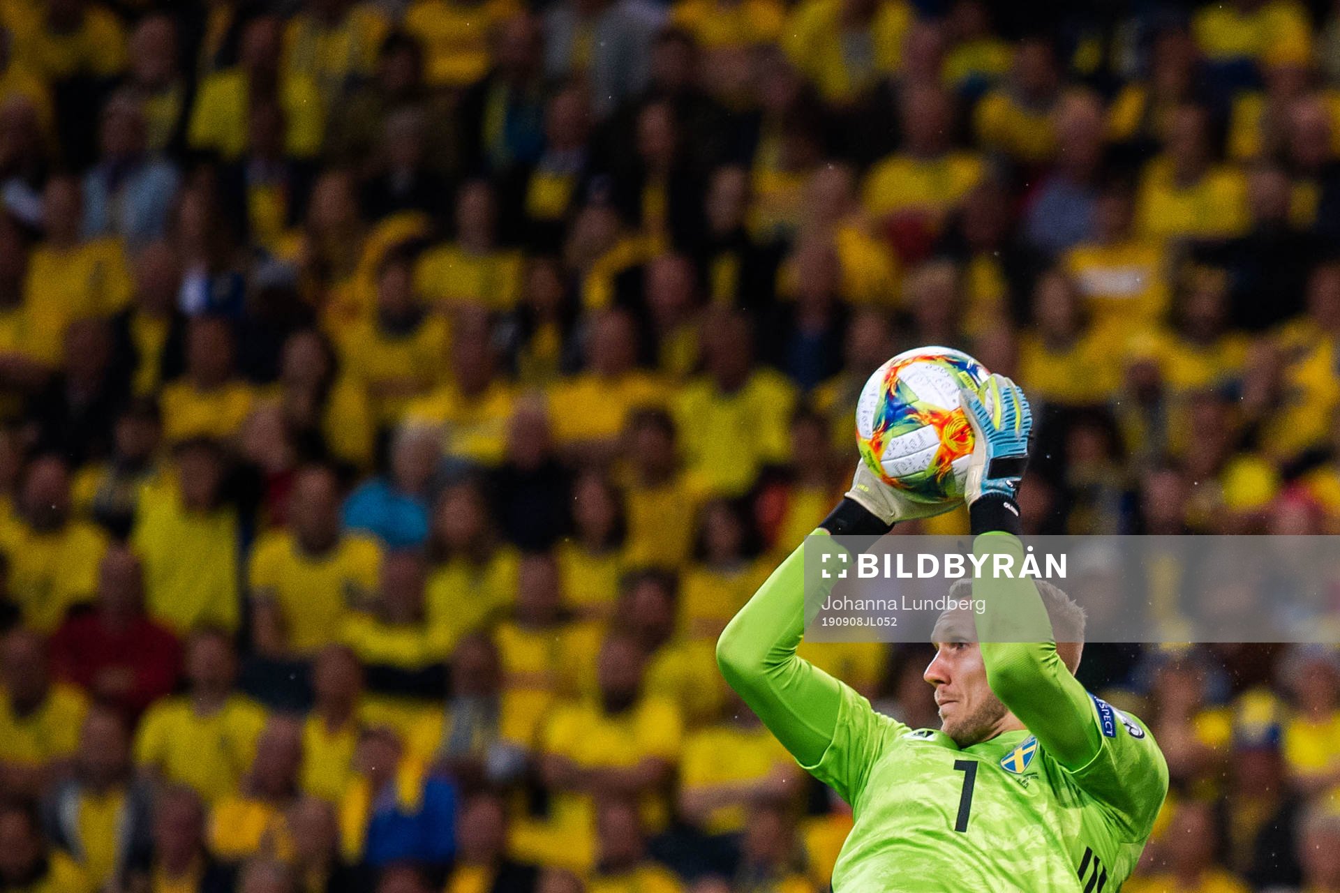 Goalkeeper Robin Olsen of Sweden