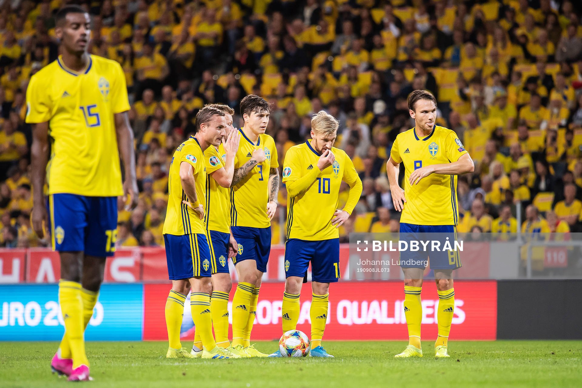 Alexander Isak, Pierre Bengtsson, Sebastian Larsson, Victor