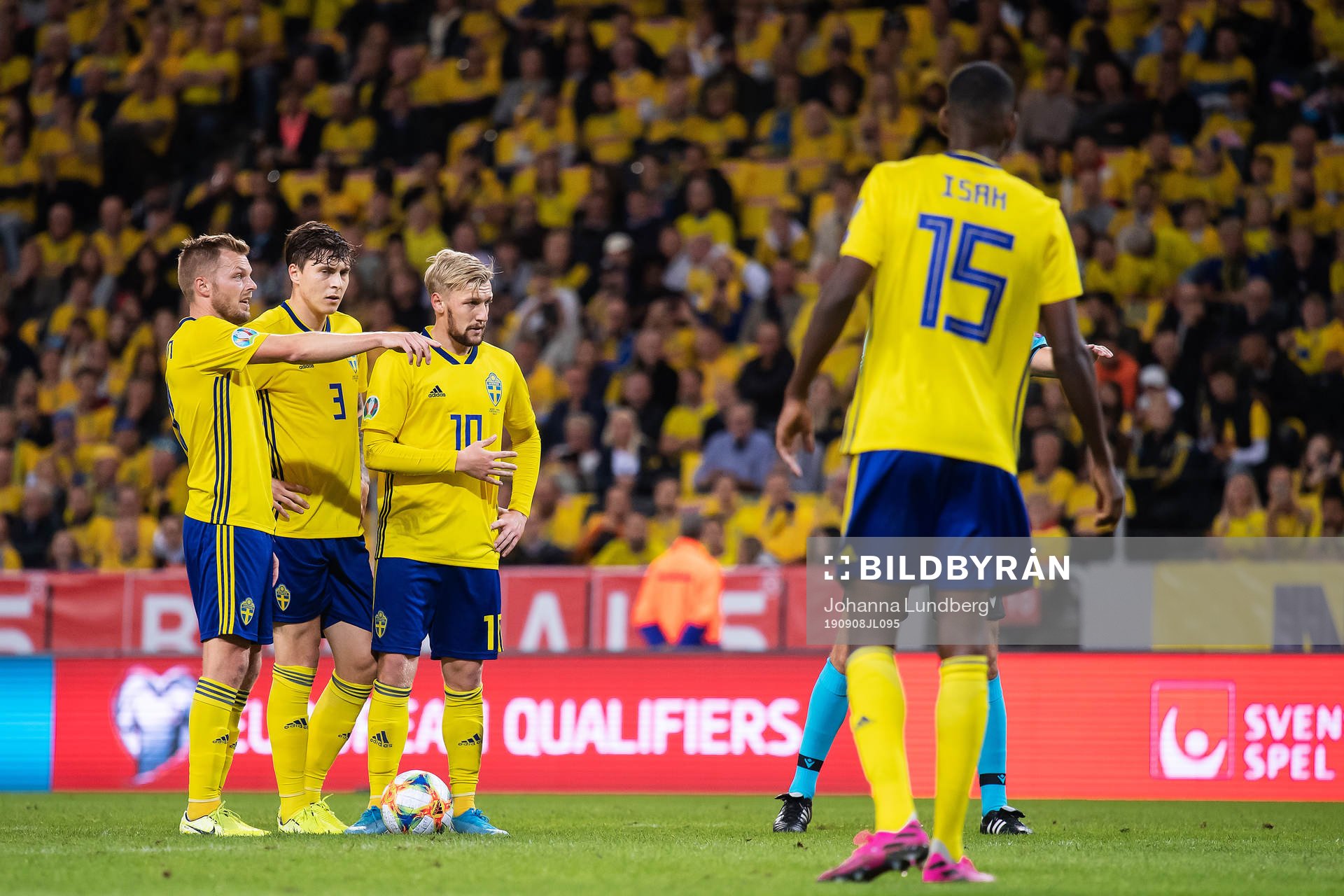 Sebastian Larsson, Victor Nilsson Lindelöf and Emil