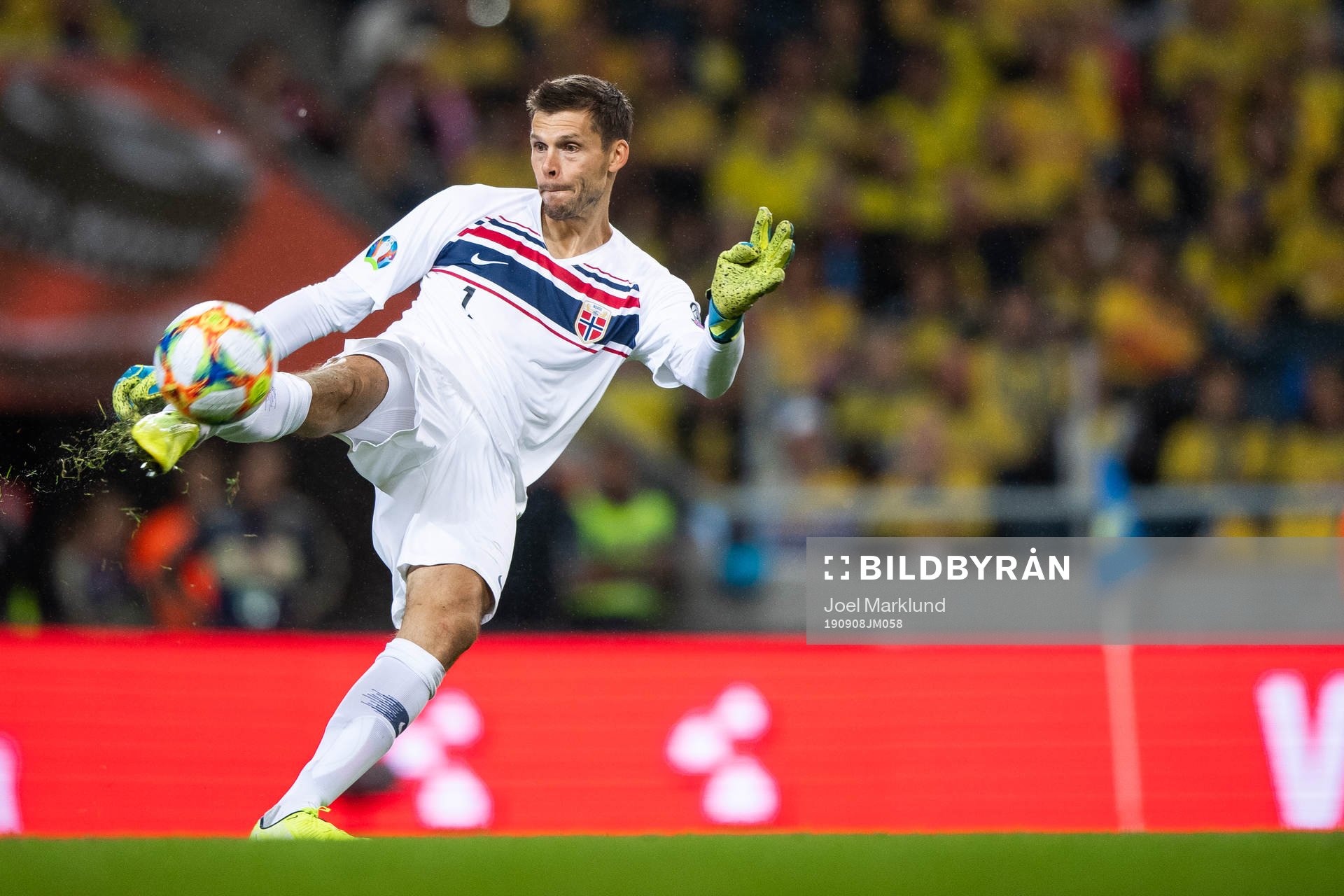 Goalkeeper Rune Almenning Jarstein of Norway
