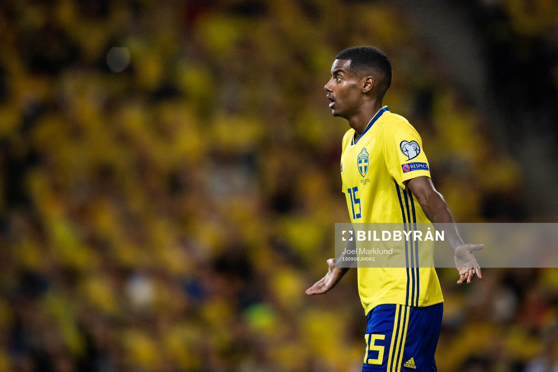 Alexander Isak of Sweden looks dejected