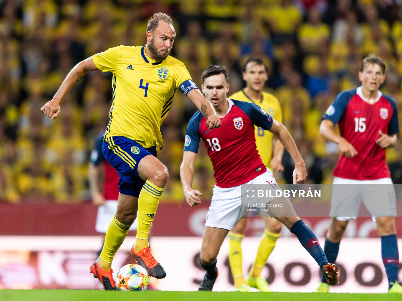 Andreas Granqvist of Sweden and Ole Kristian Selnæs of