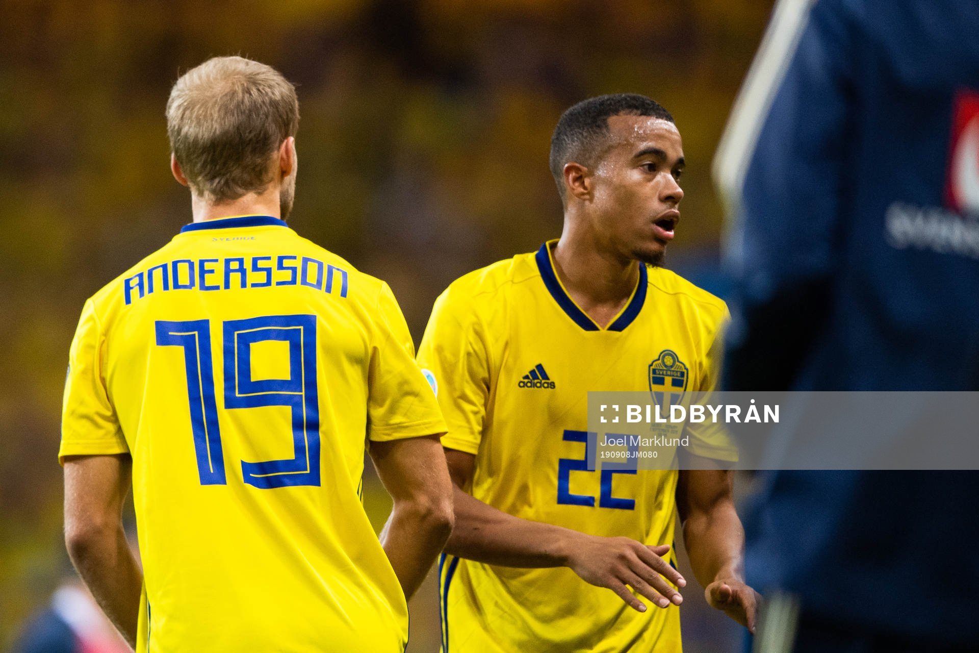 Sebastian Andersson is substituted