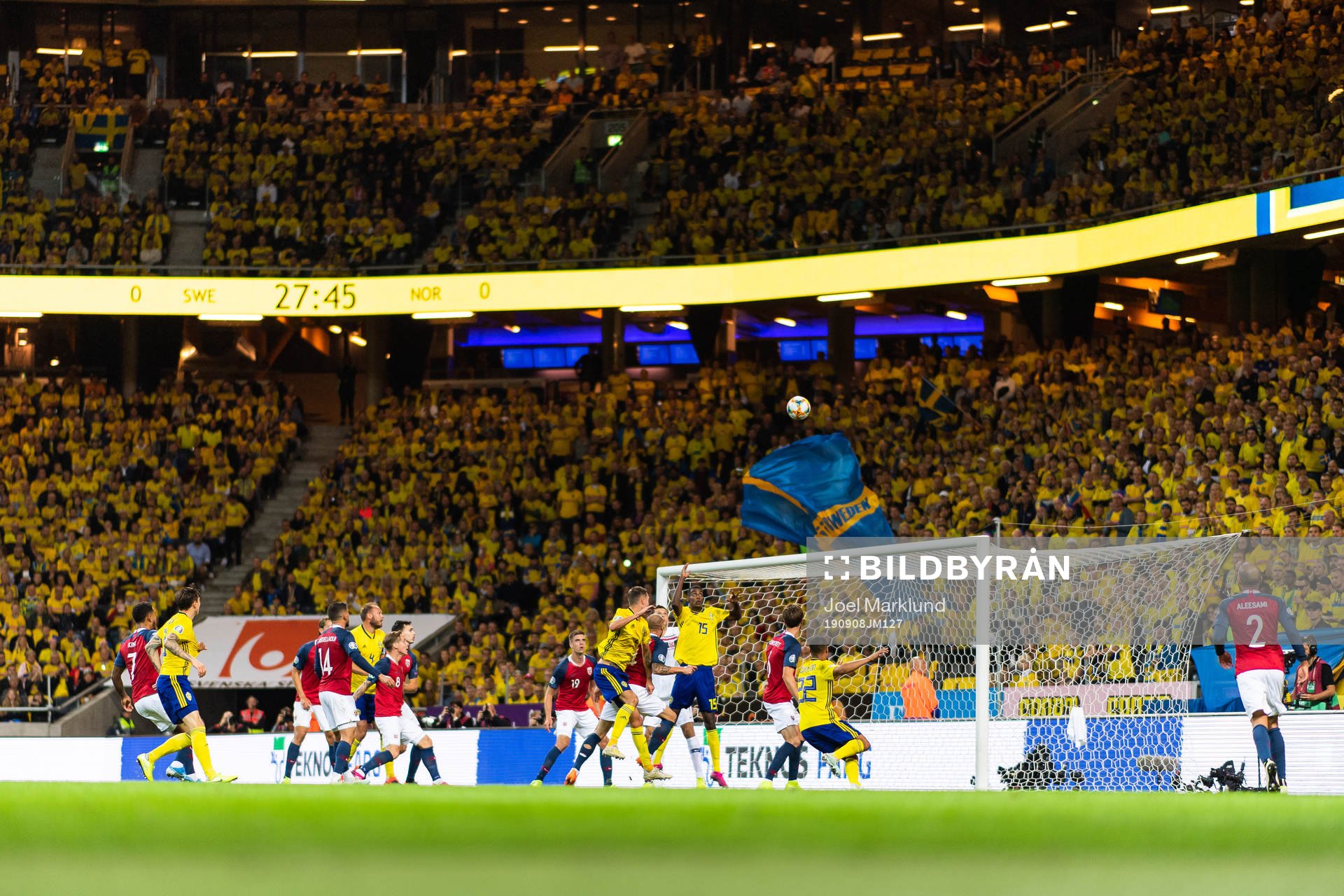 General view of Friends Arena