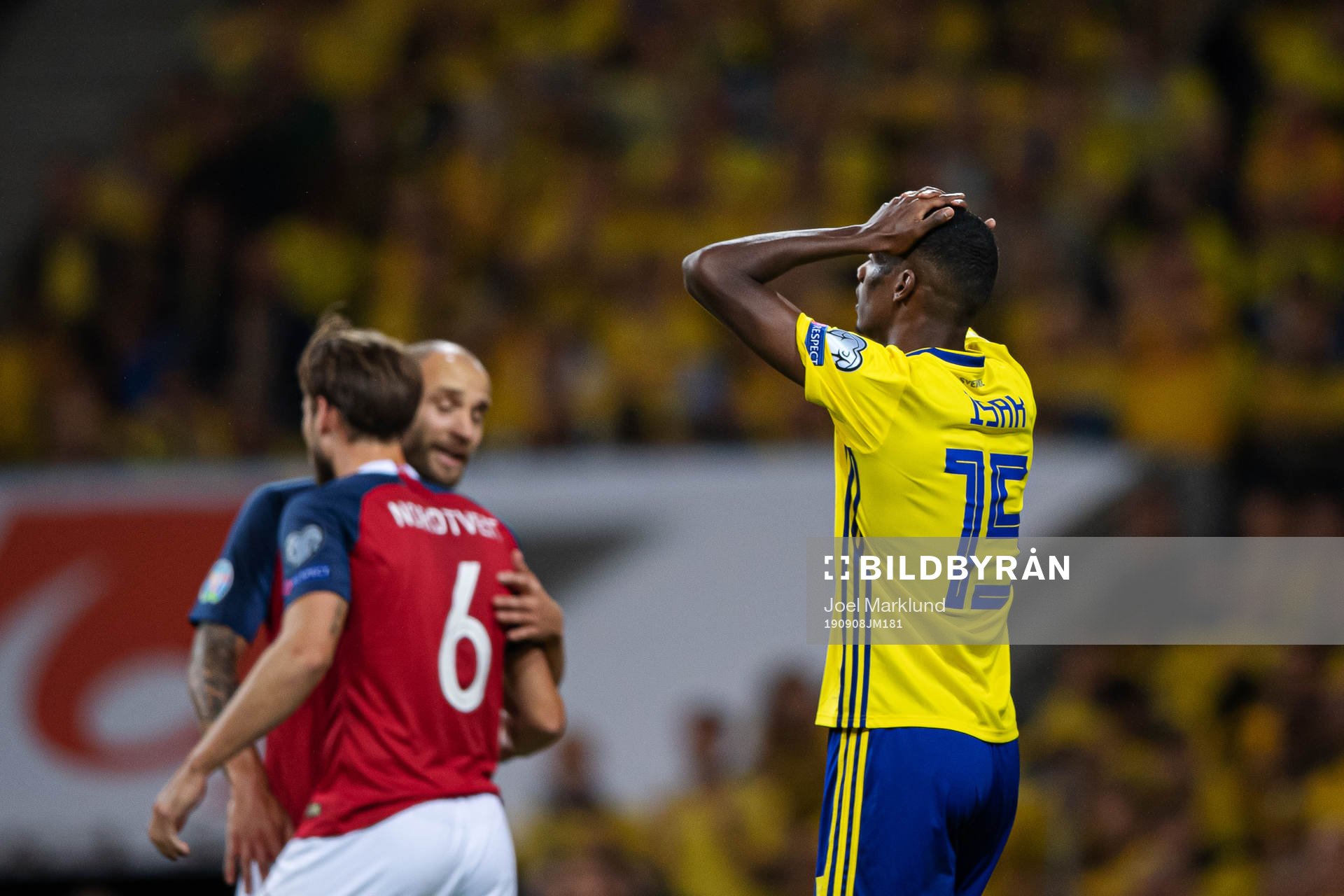 Alexander Isak of Sweden looks dejected