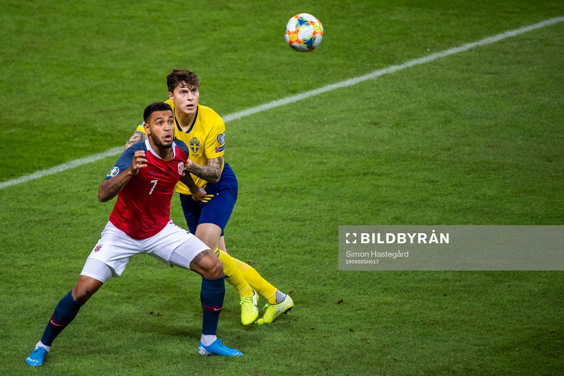 Joshua King of Norway and Victor Nilsson Lindelöf of Sweden