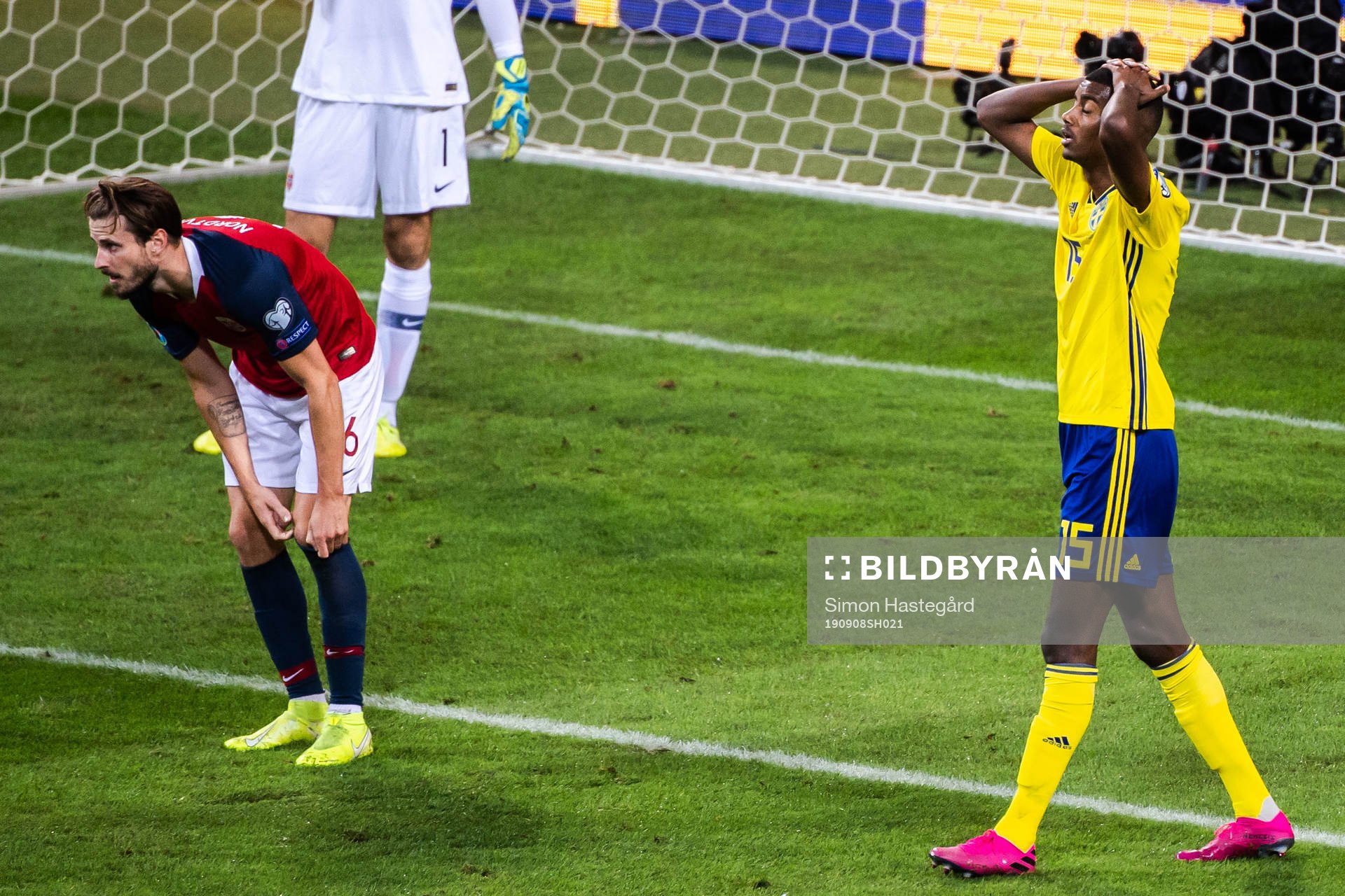 Alexander Isak of Sweden looks dejected
