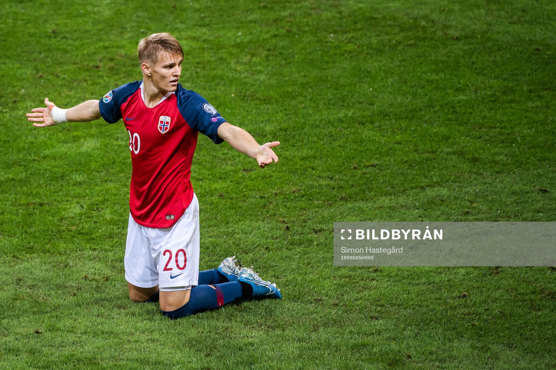 Martin Ødegaard of Norway reacts