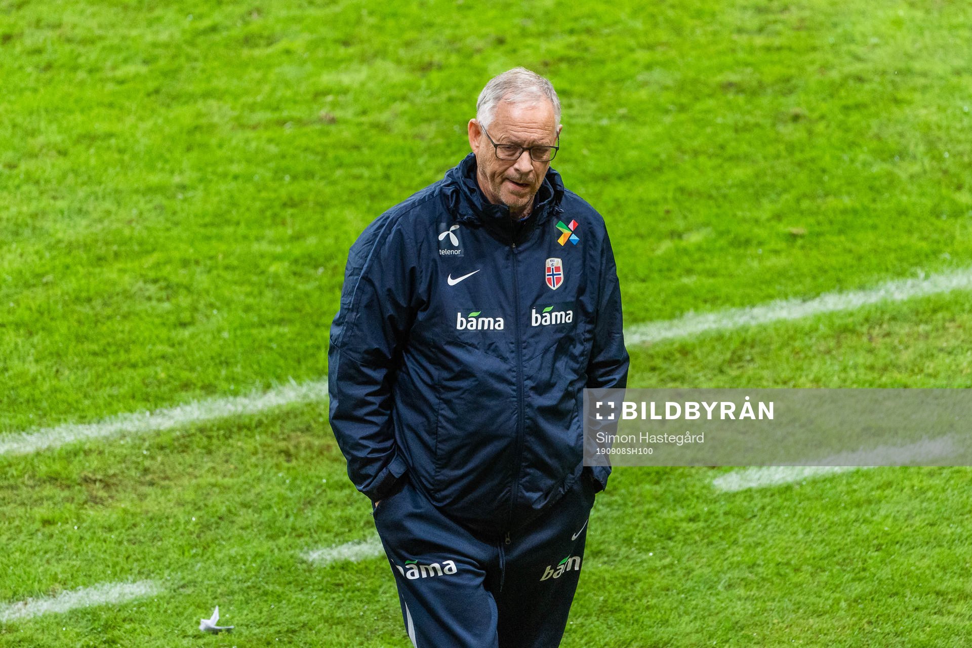 Lars Lagerbäck, head coach of Norway
